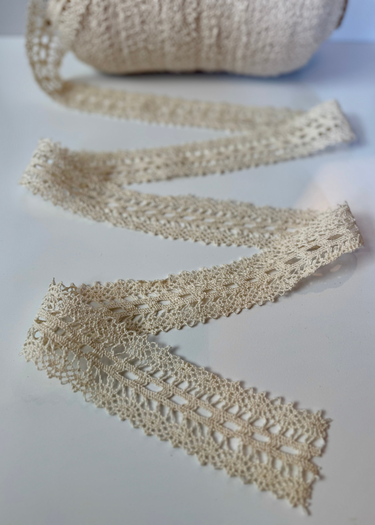 Natural Cream Cluny Cotton Lace