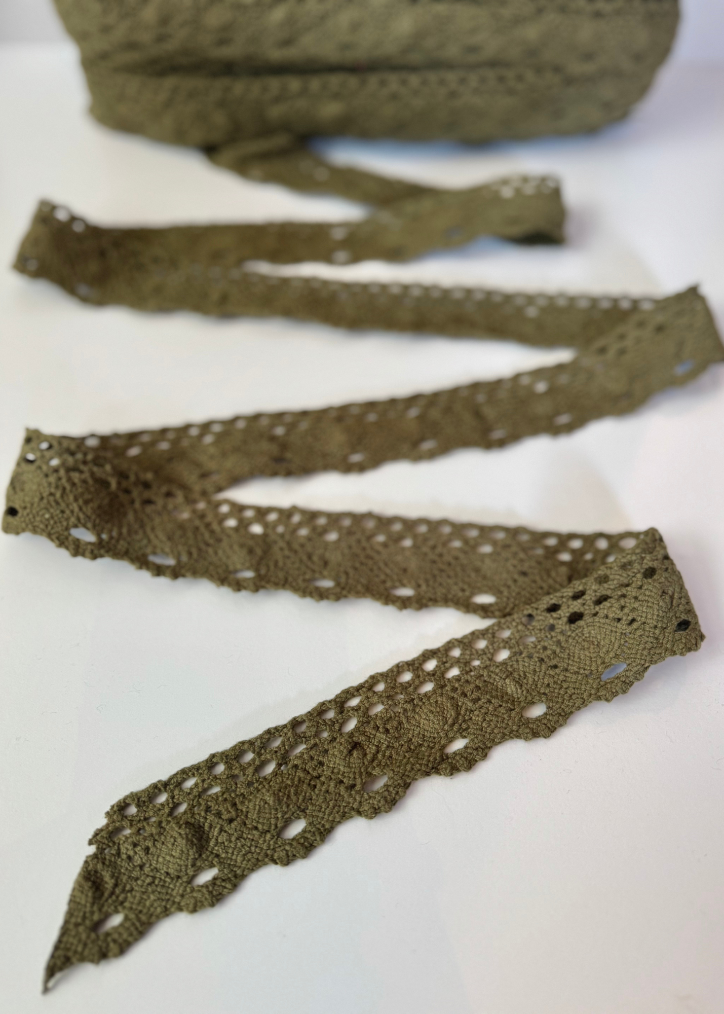 Olive Cluny Lace