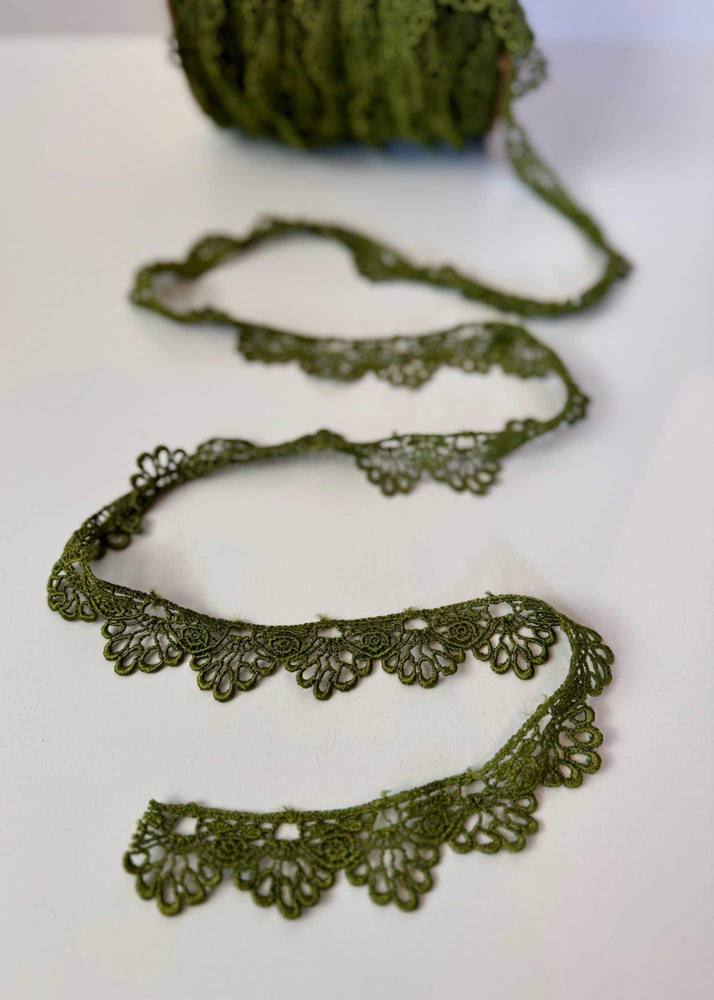 Olive Green Lace