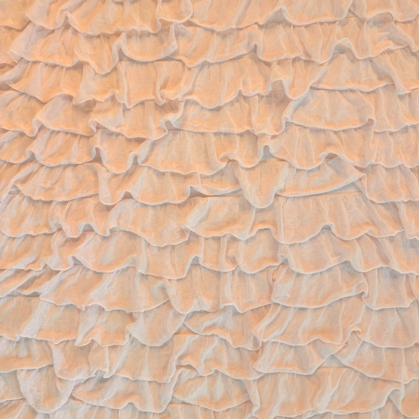 Light Pink Ruffle Fabric
