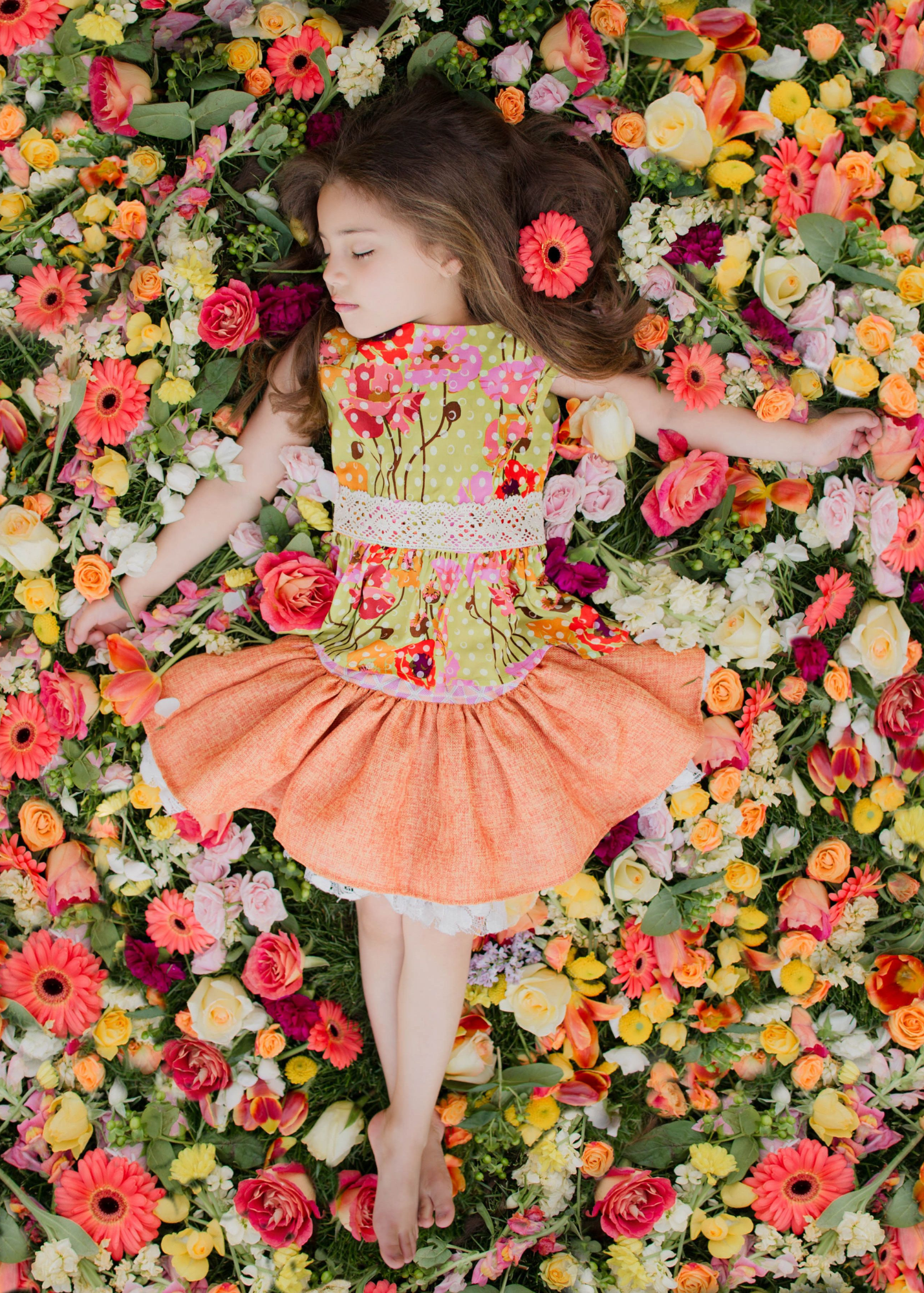 Orange Soft Burlap Fabric