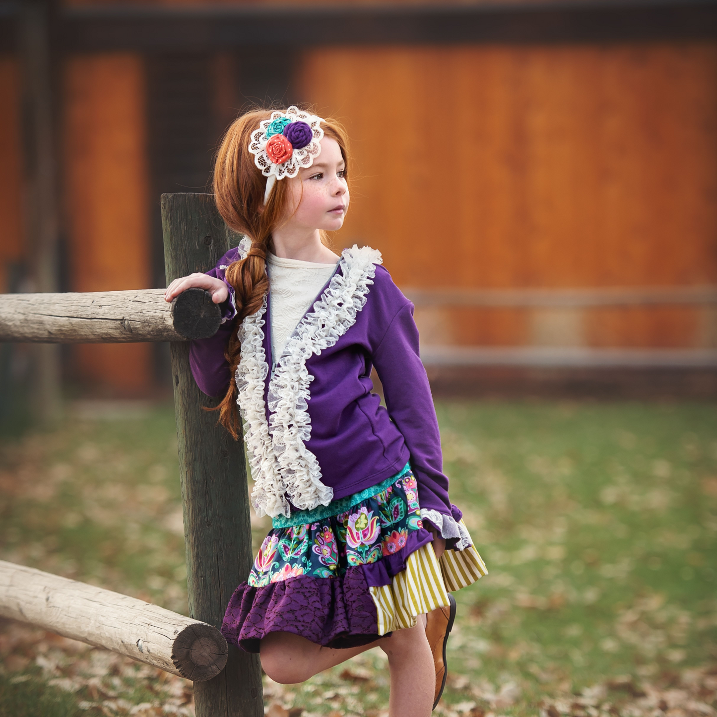 Purple French Terry Knit