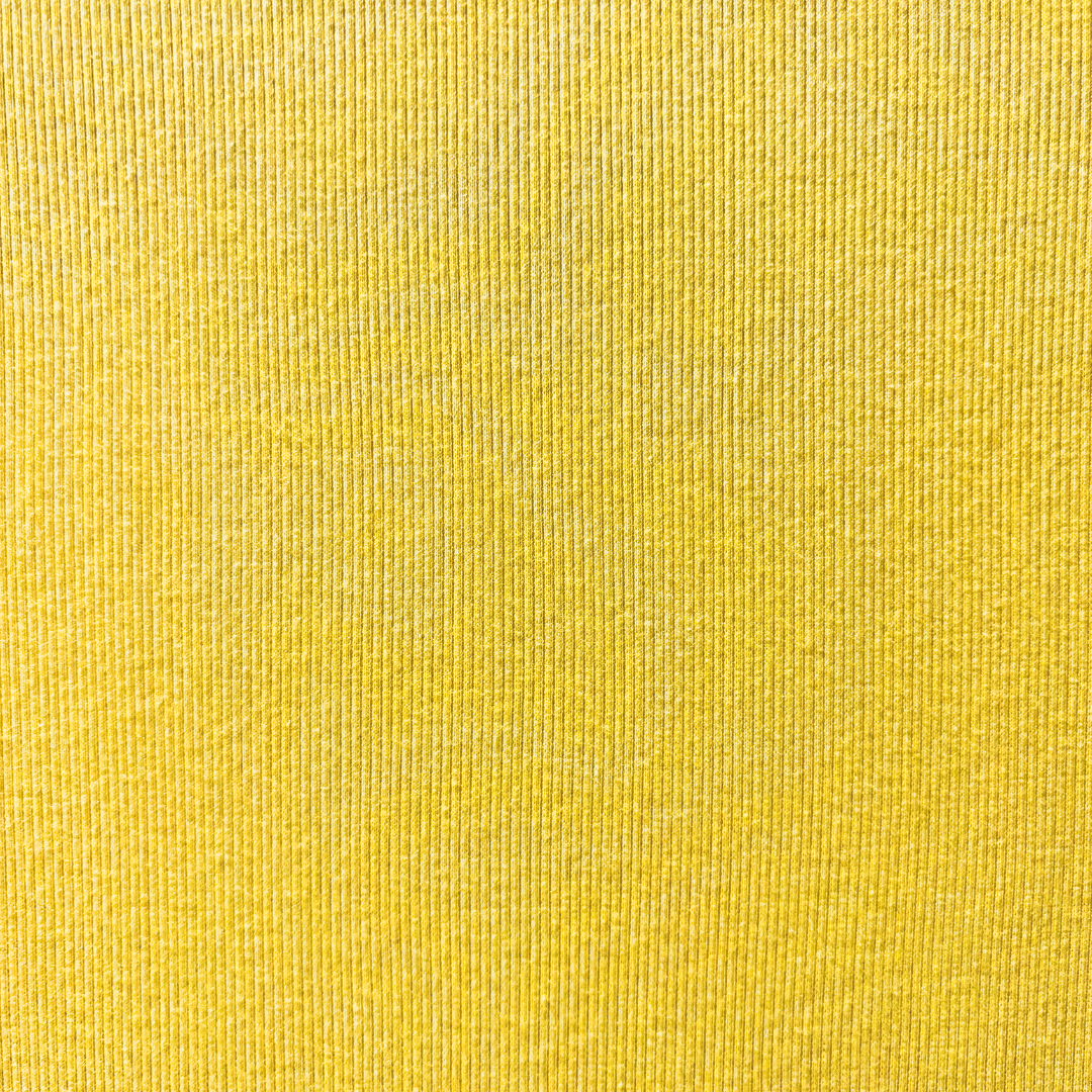 Ribbed Yellow Jersey Knit