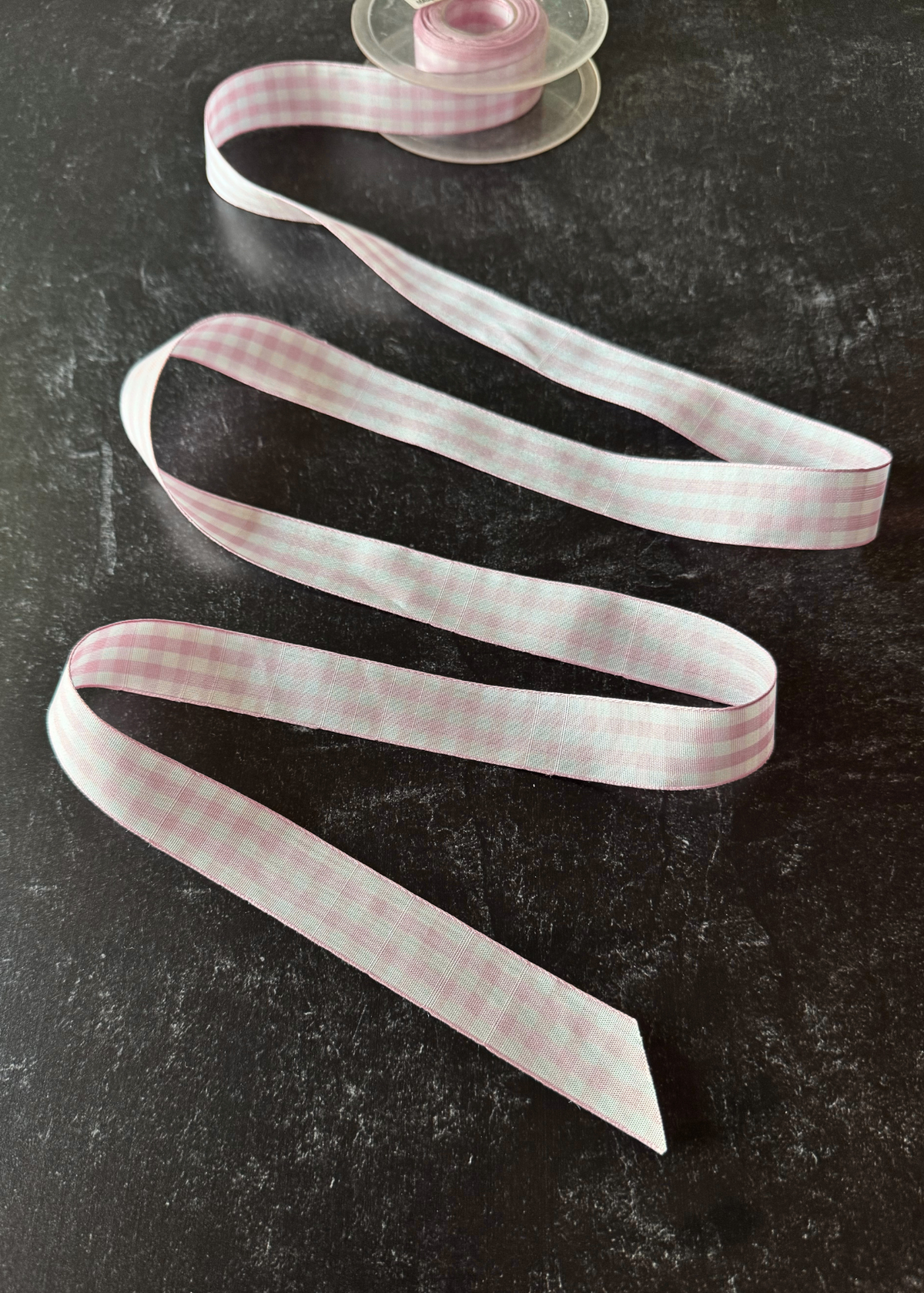Pink Gingham Ribbon