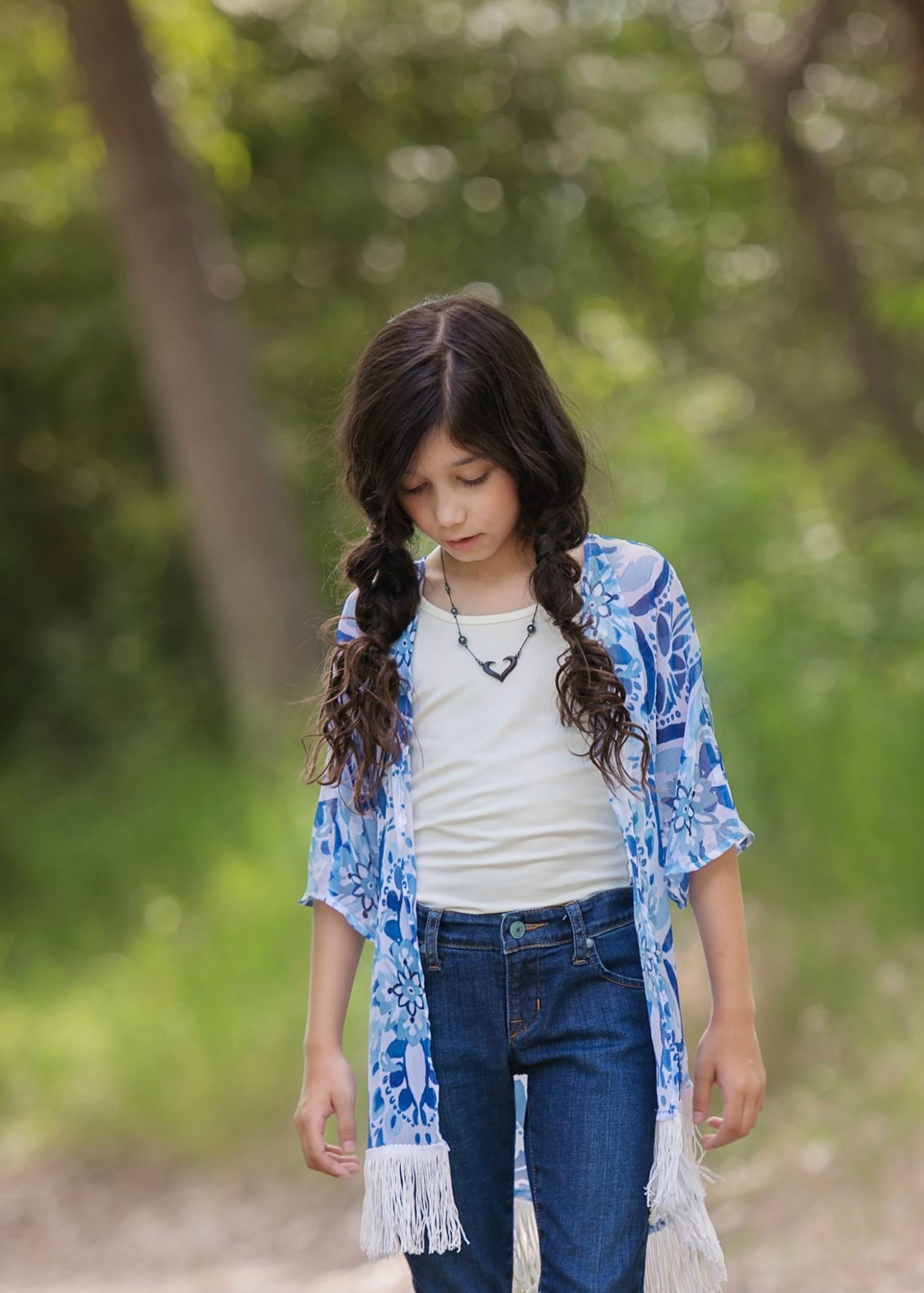 Blue Medallion Chiffon