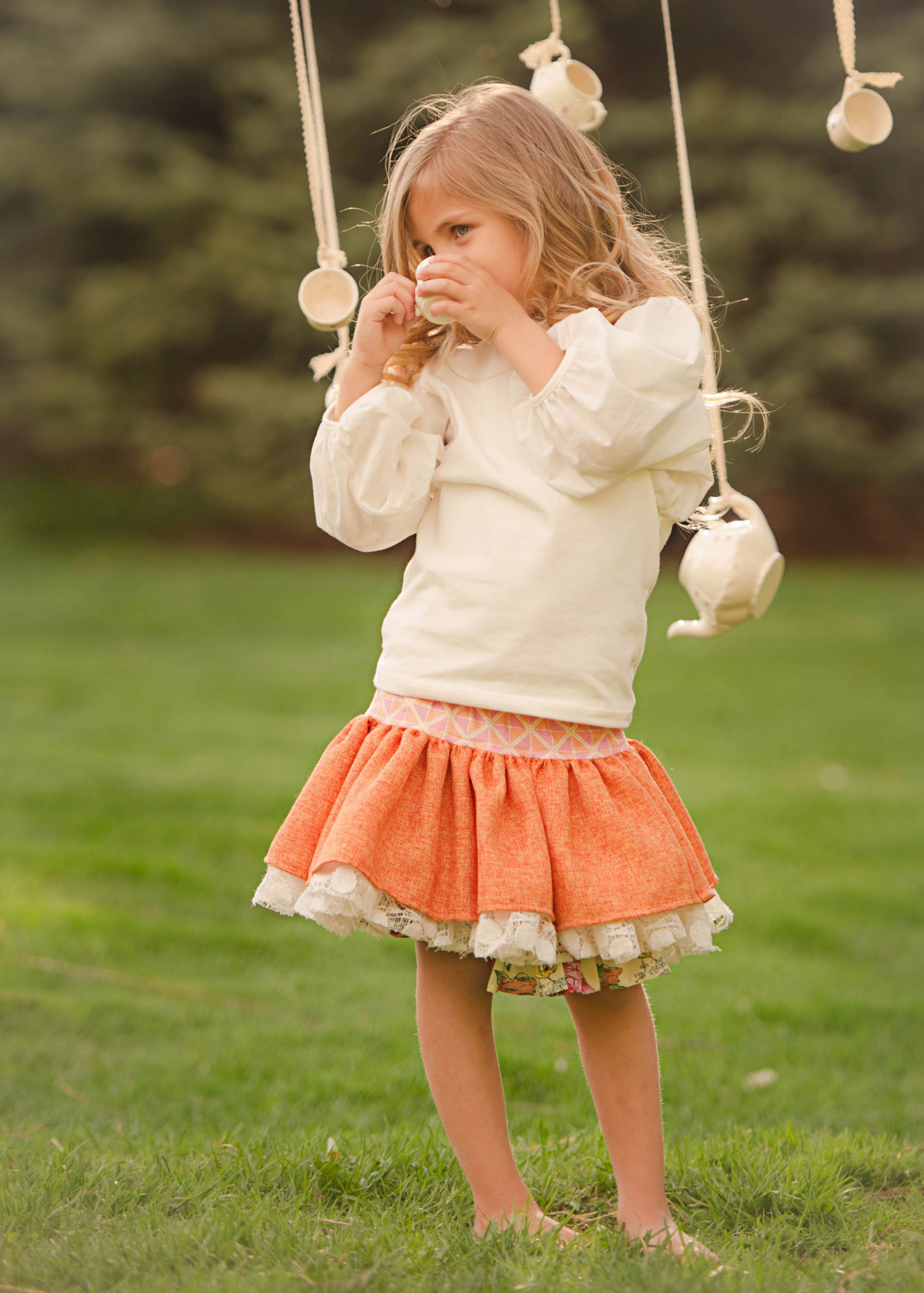 Orange Soft Burlap Fabric