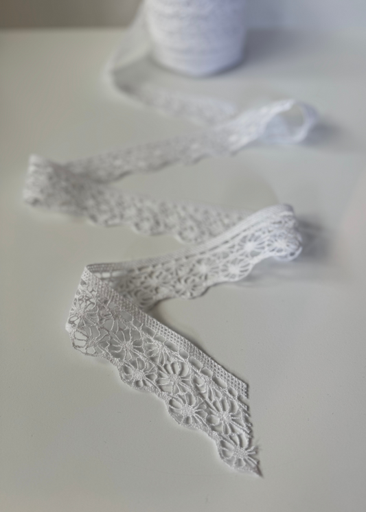 White Cluny Cotton Lace
