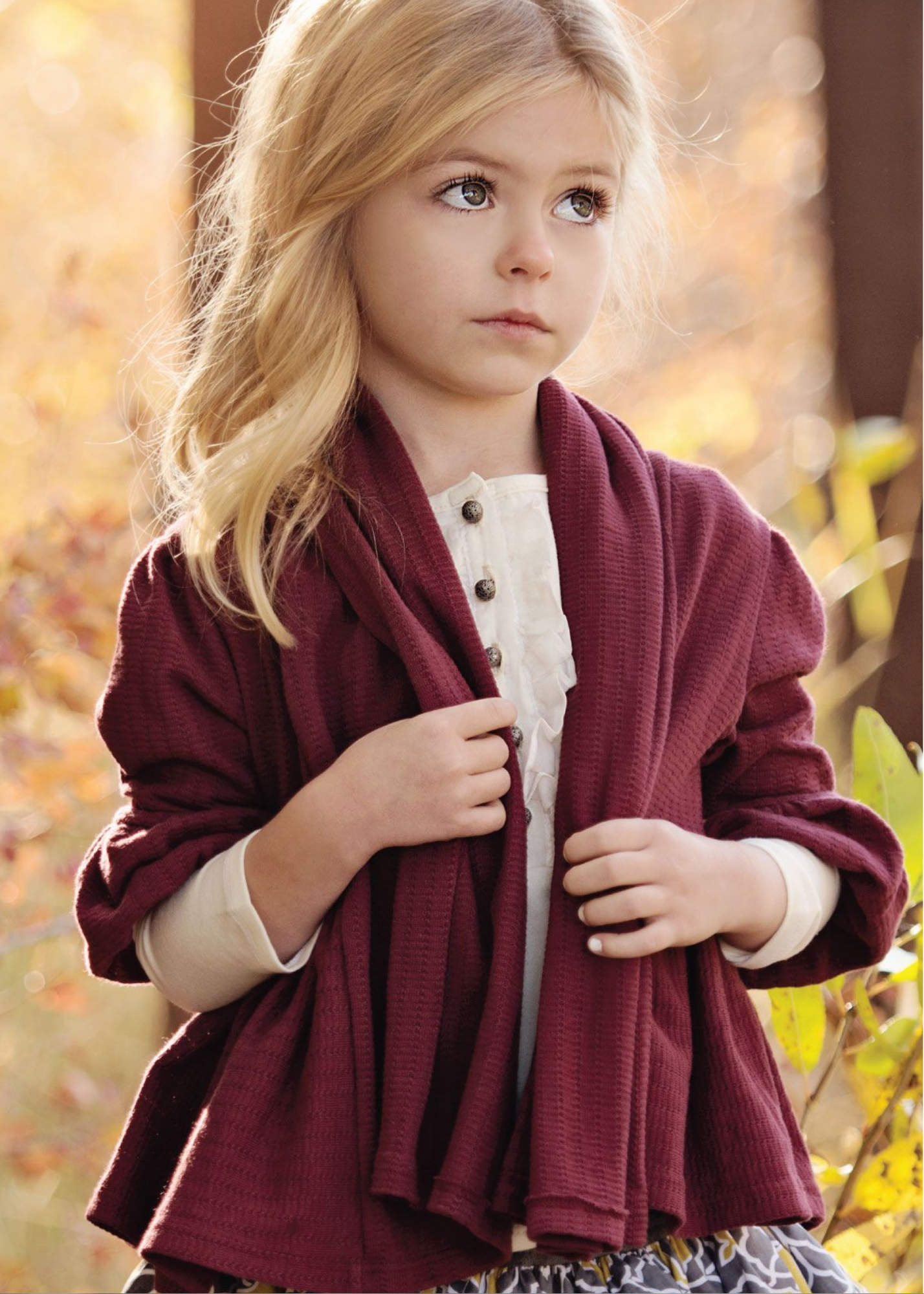 Burgundy Pointelle Knit