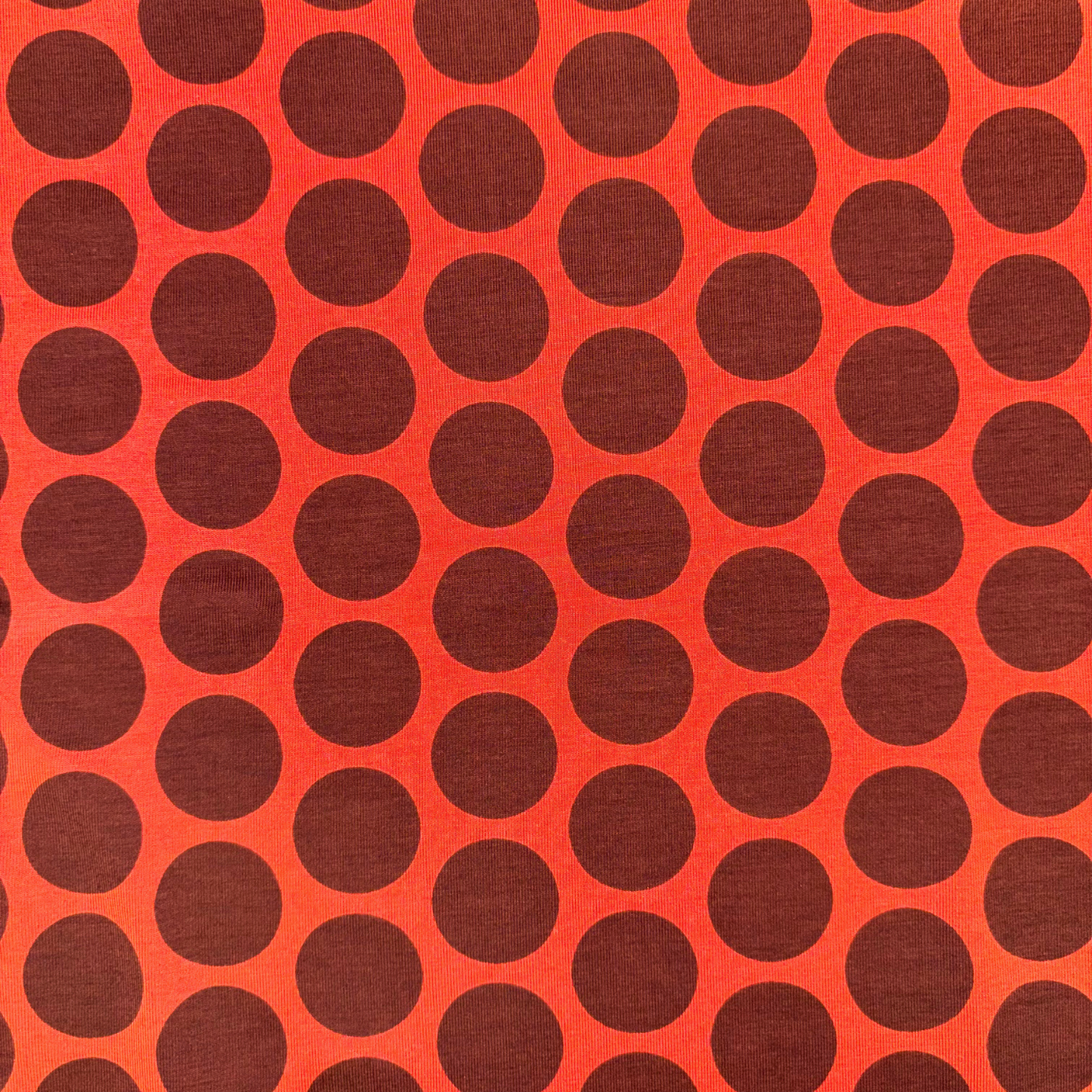 Chili Red w/ Brown Dot Knit