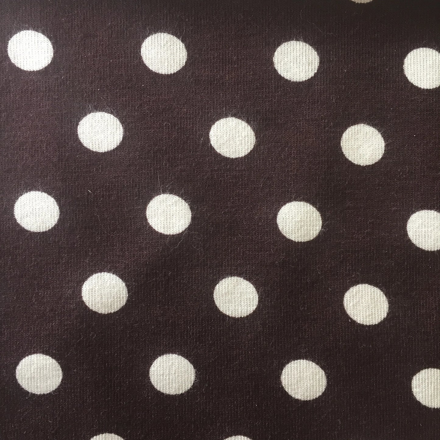 Deep Plum/Cream Dot Jersey Knit