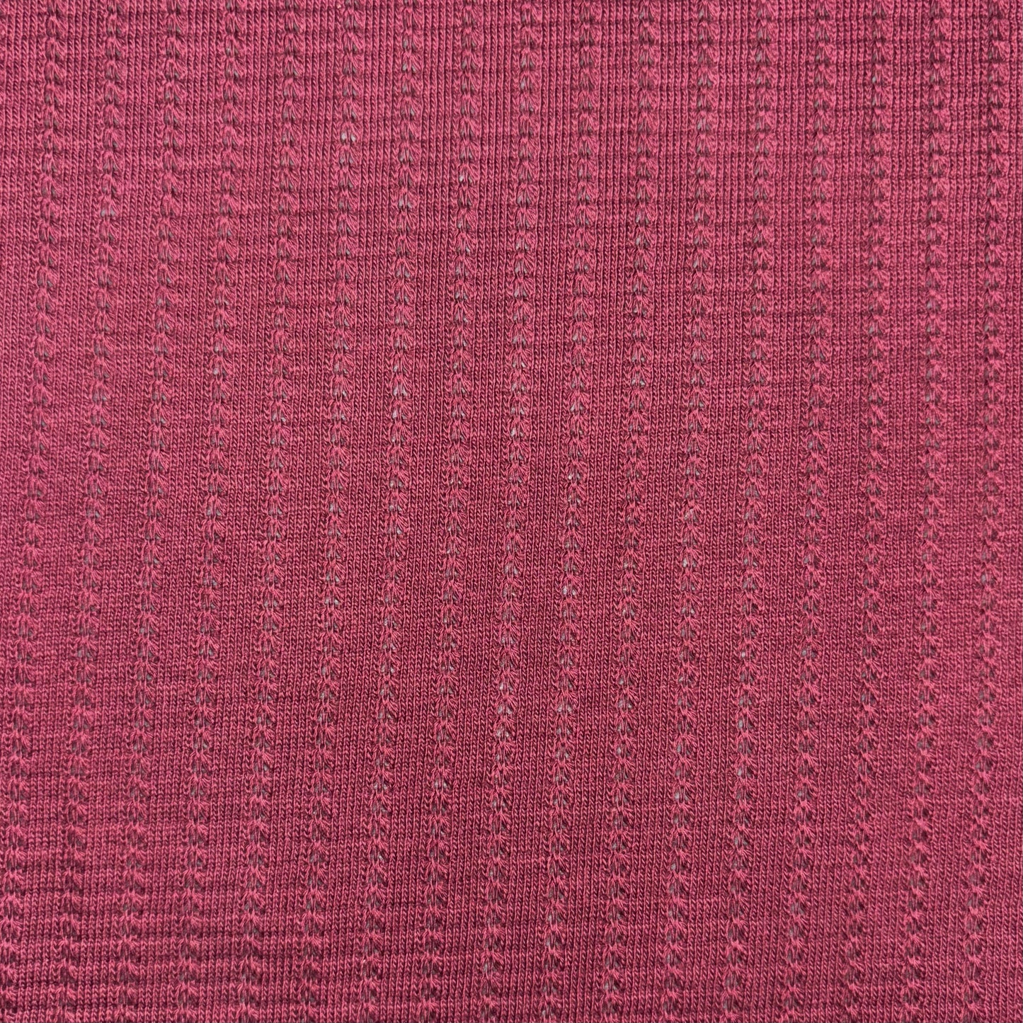Burgundy Pointelle Knit