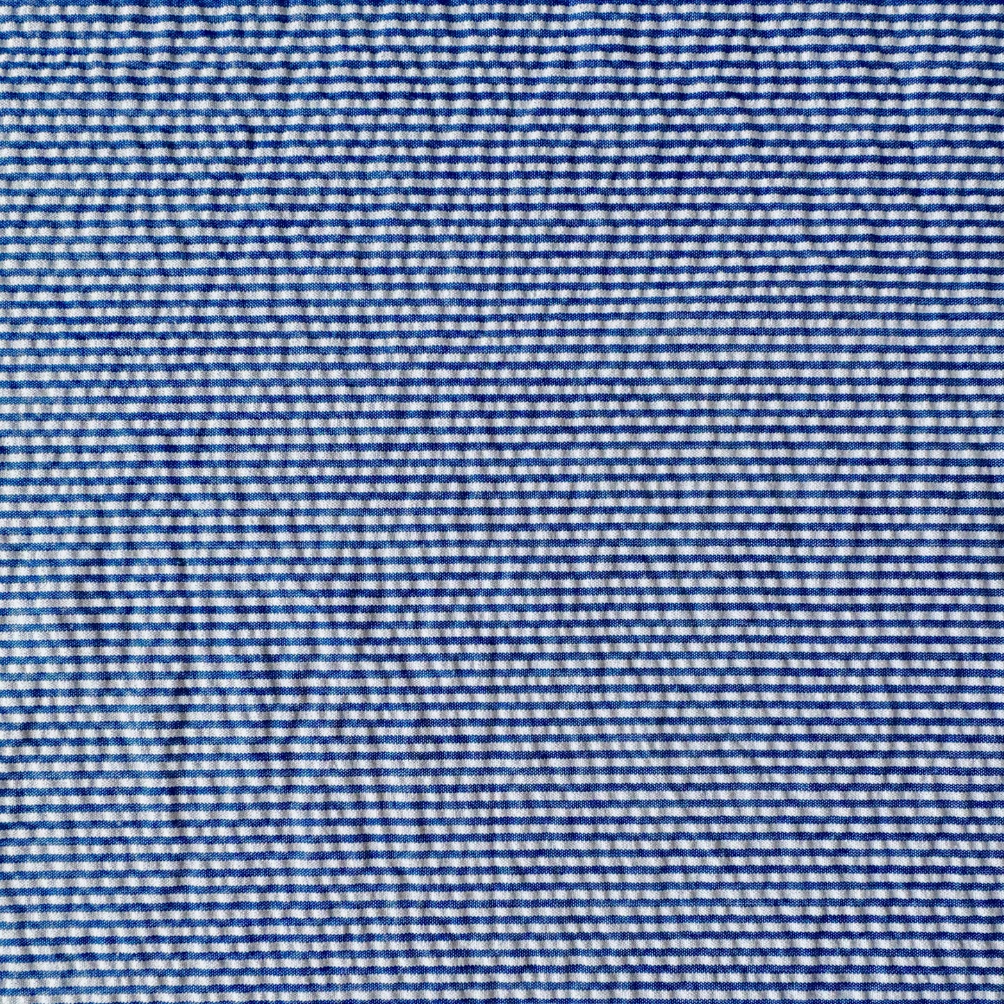 Blue & White Seersucker