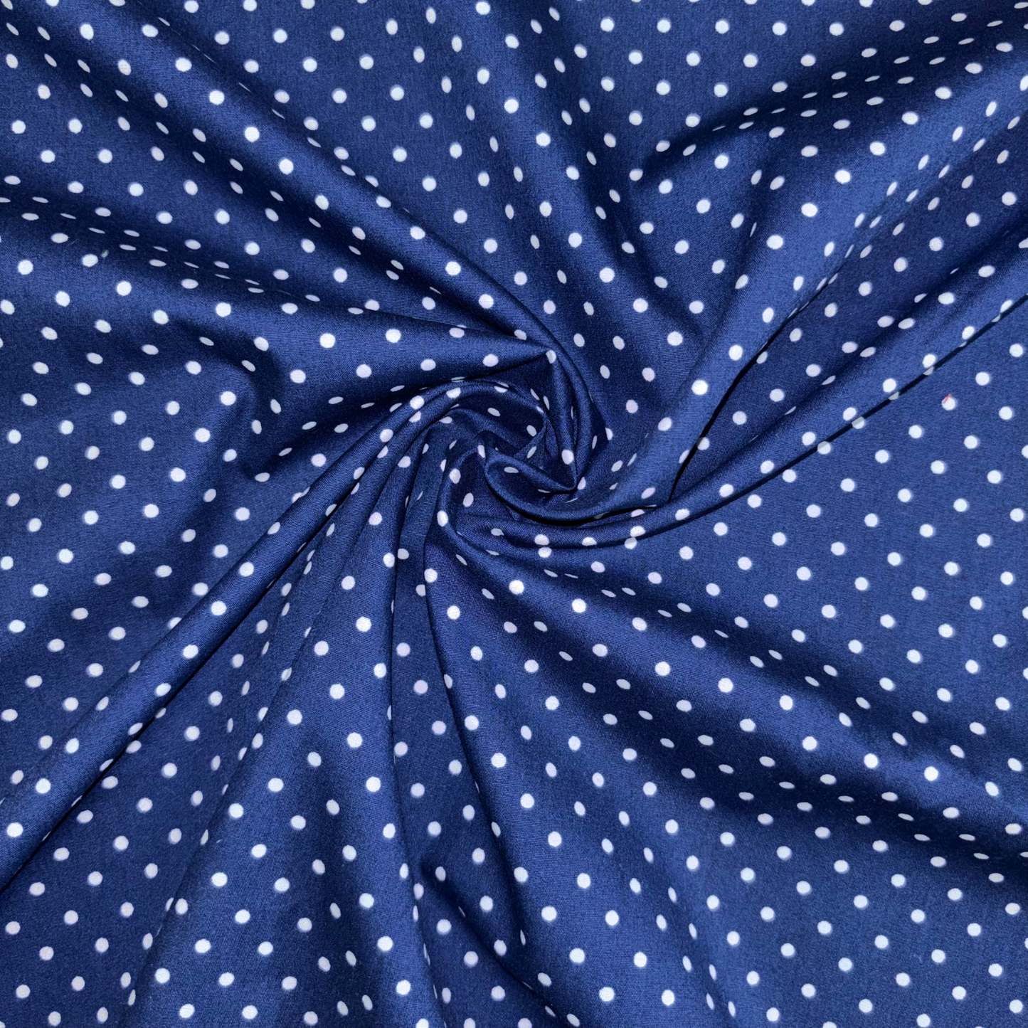 Navy Polka Dot