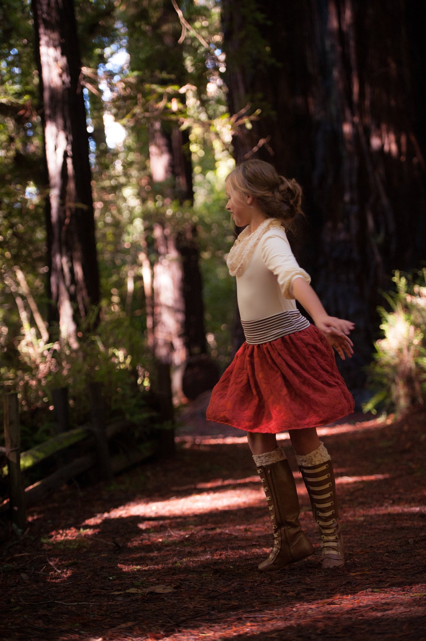 Brown/Cream Mini Stripe Jersey Knit