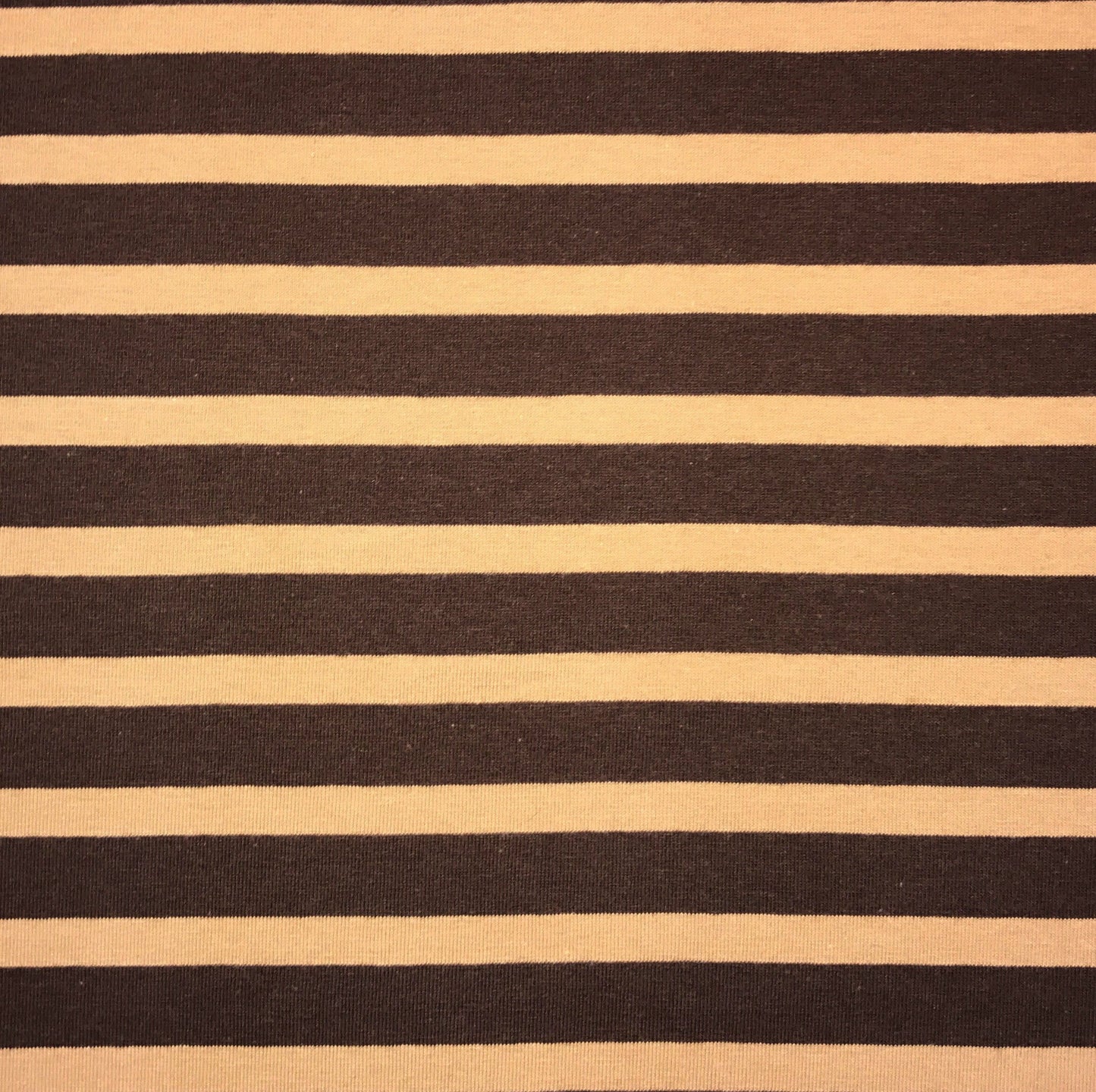 Brown/Camel Stripe Jersey Knit -