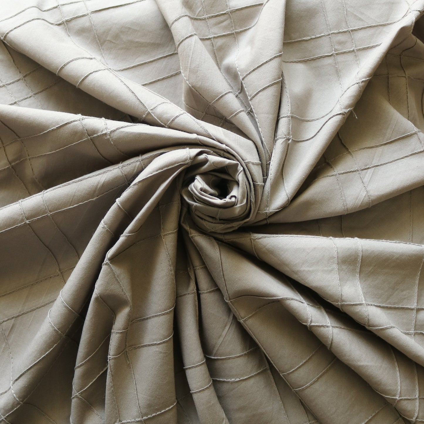 Pintuck in Charcoal -