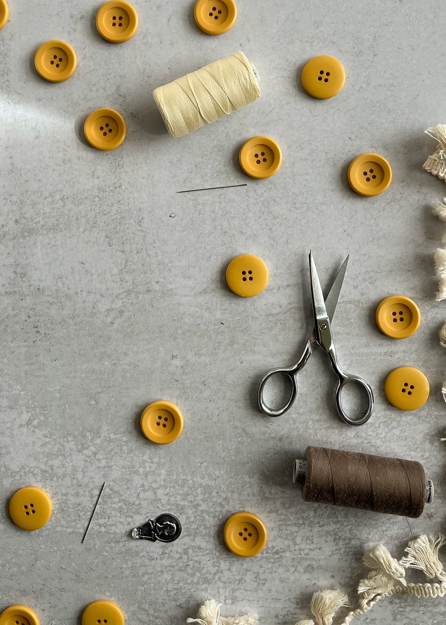 Large Golden yellow button