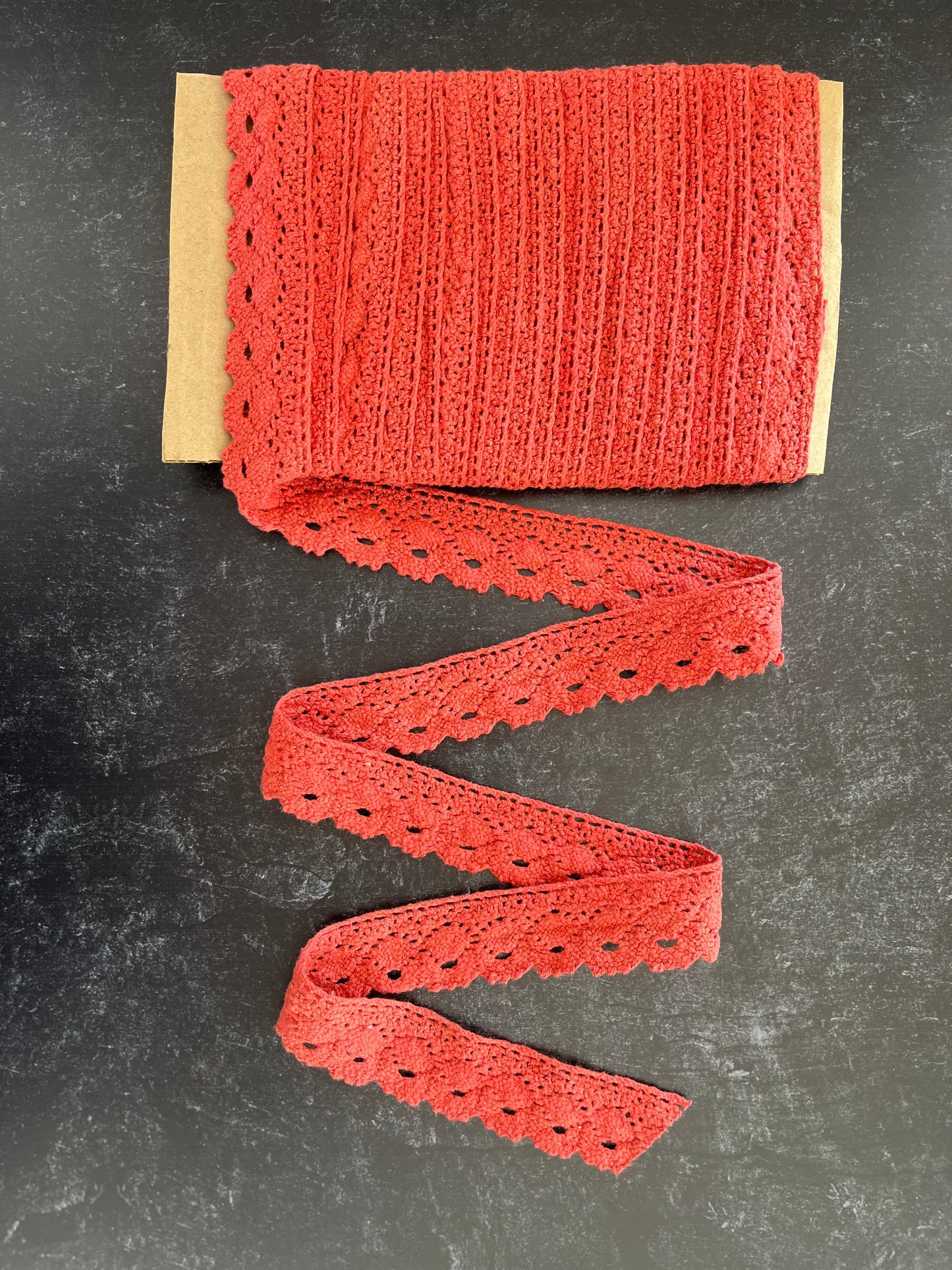 Cluny Cotton Coral Lace