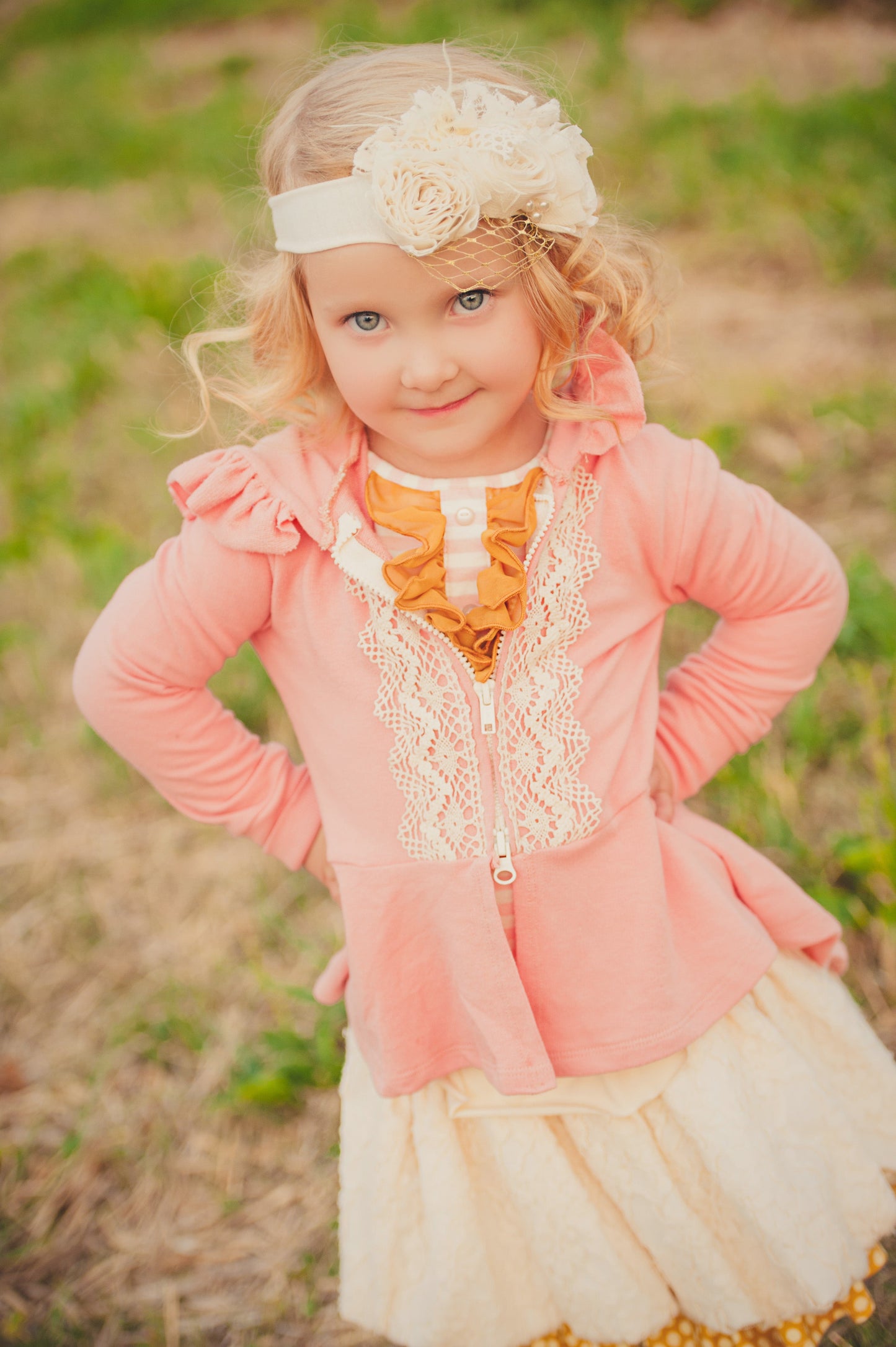 Cream Flower Lace