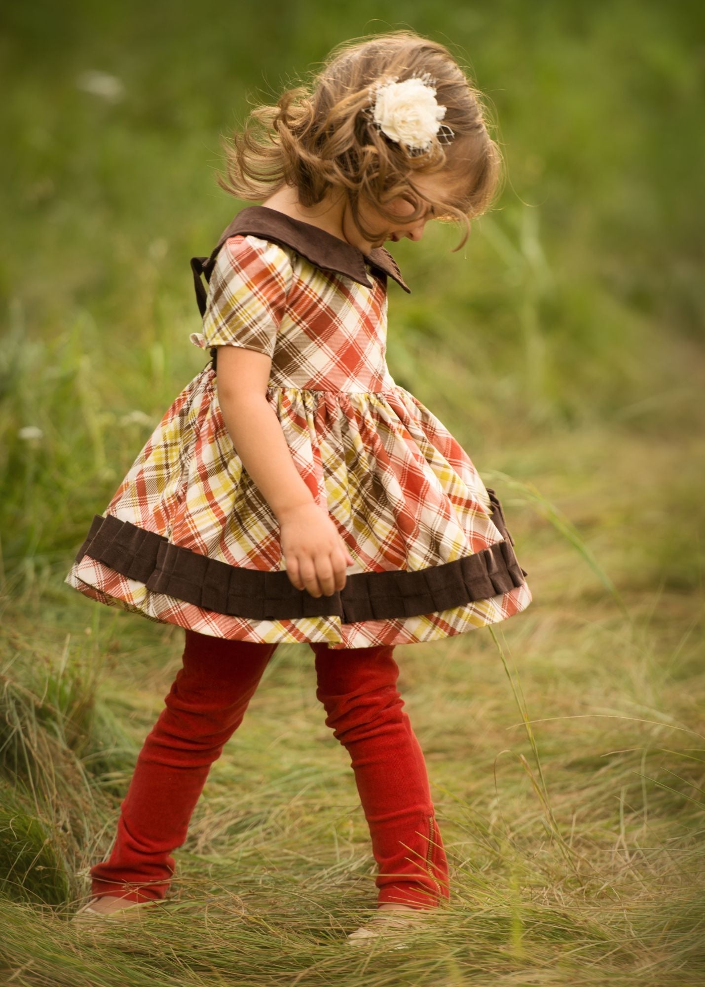 Persnickety Tartan Plaid - Poplin - Brown