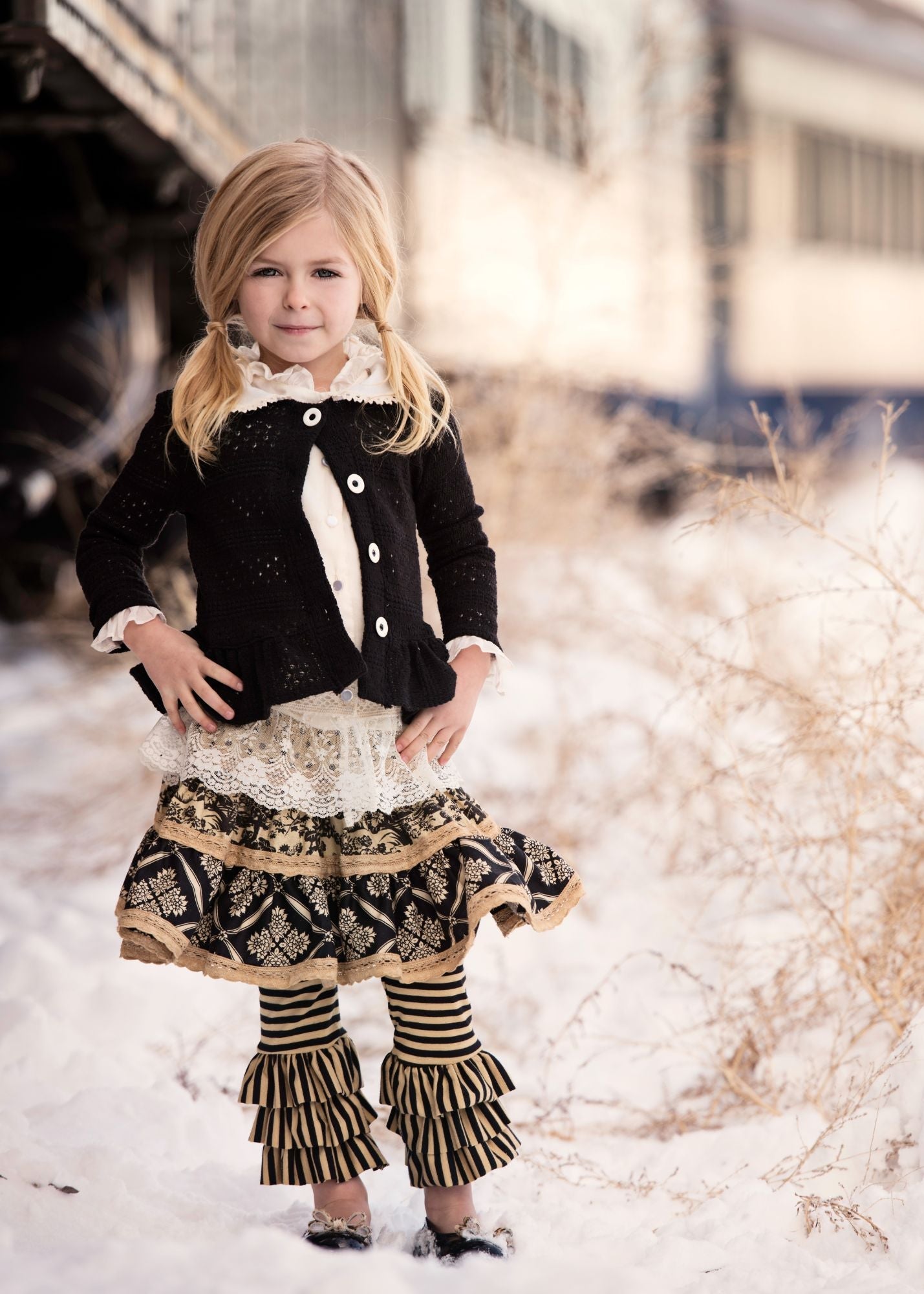 Camel/Black Stripe Knit - Low Stock - Order While You Can!