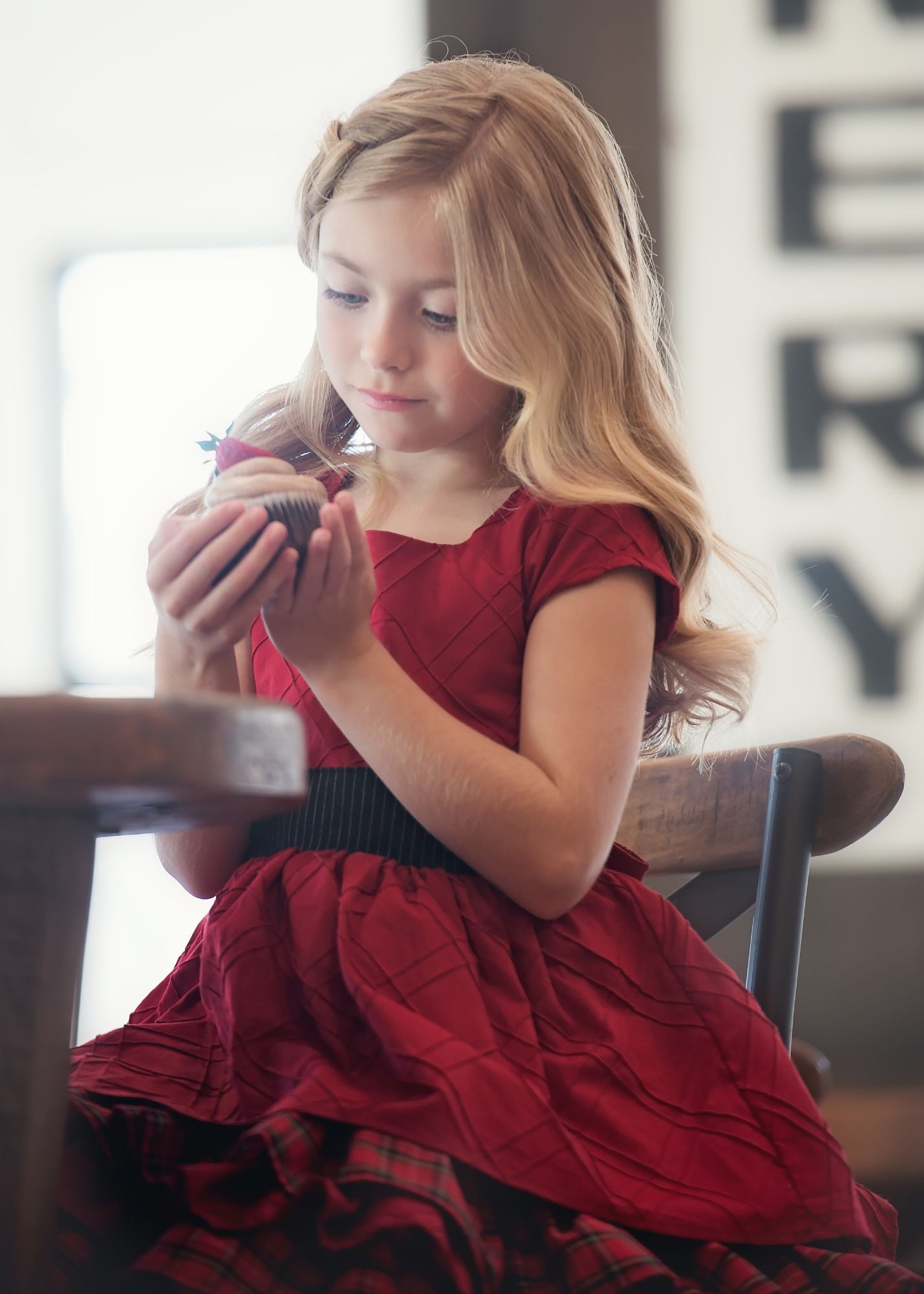 Scarlet Red Pintuck Fabric