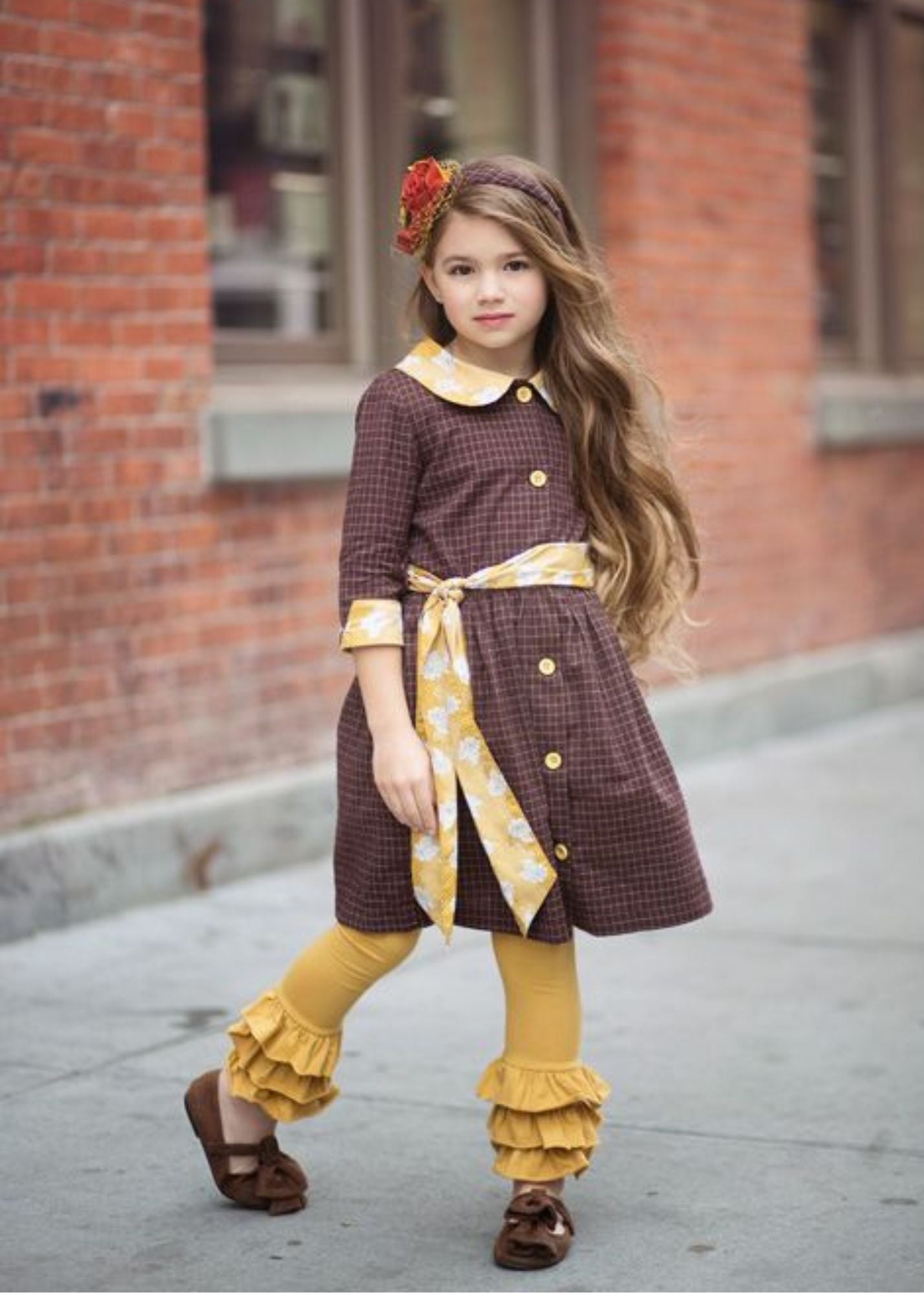 Henna Stripe Mustard -