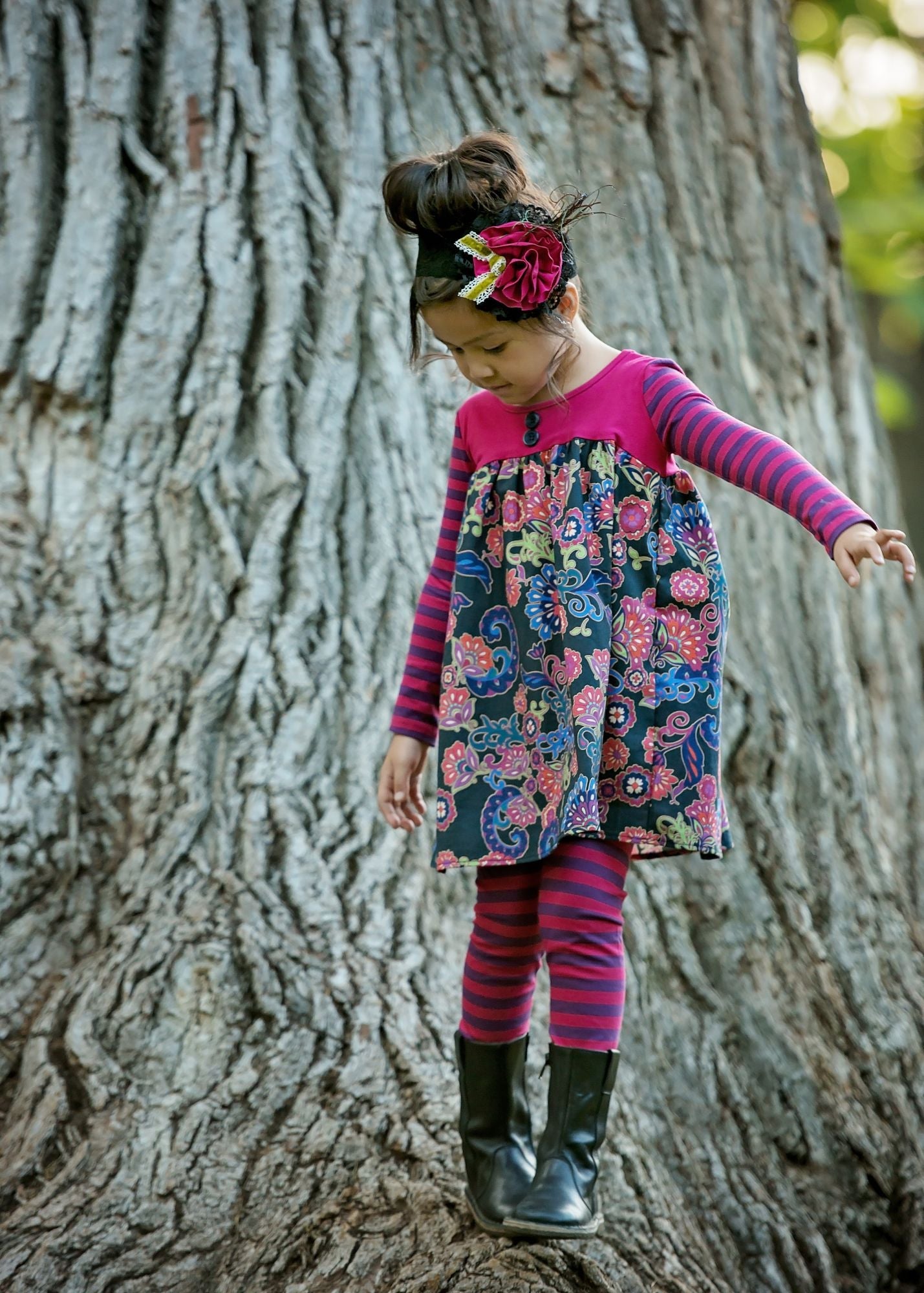 Persnickety Black Floral -