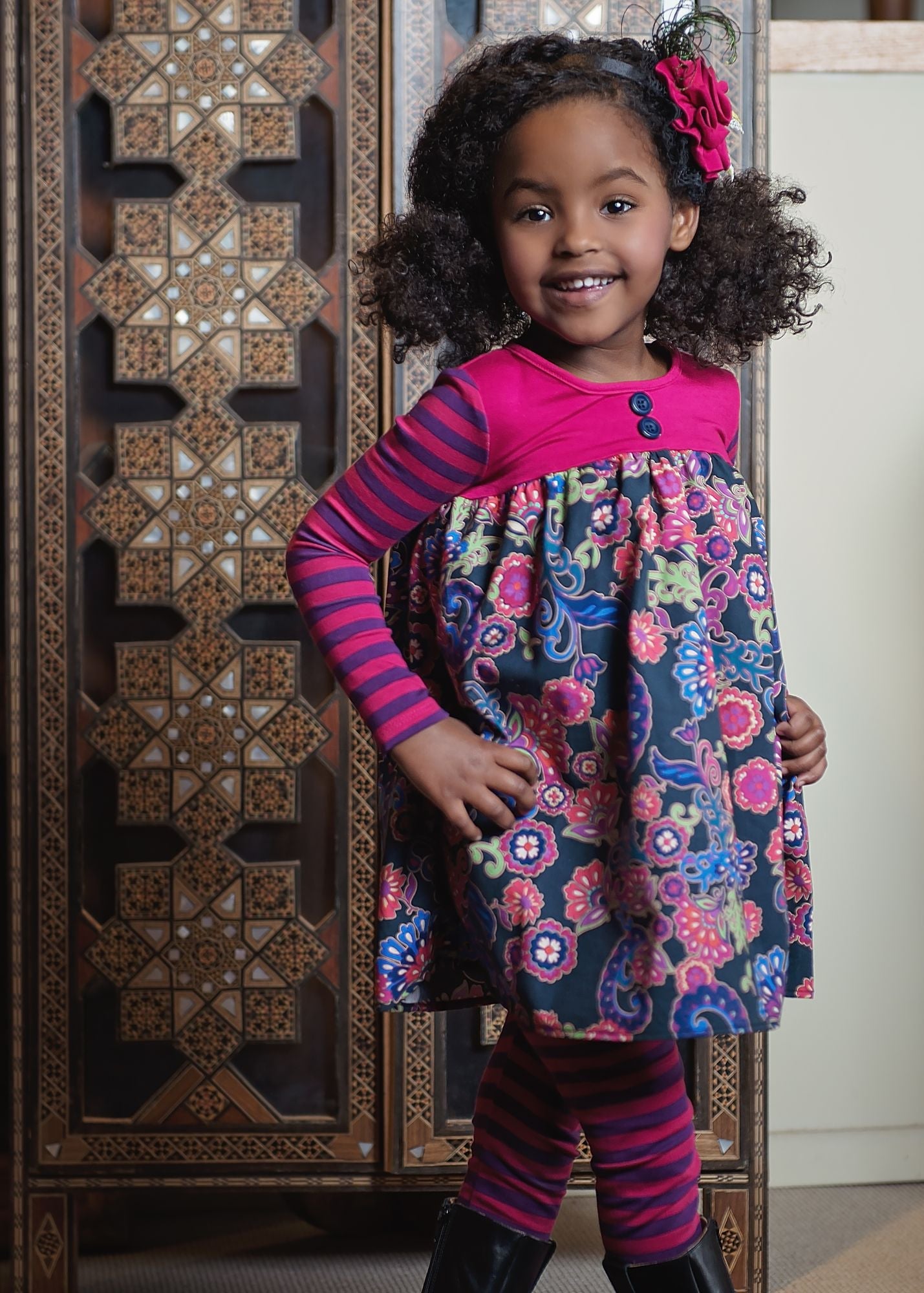 Persnickety Black Floral -