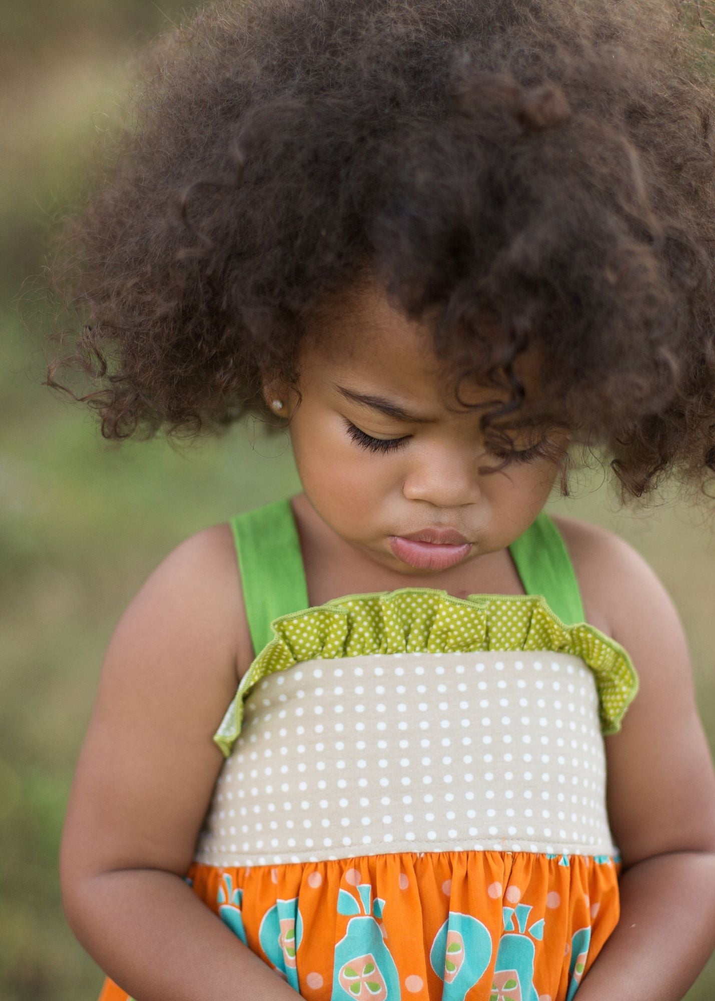 Tan/White Dot Knit -