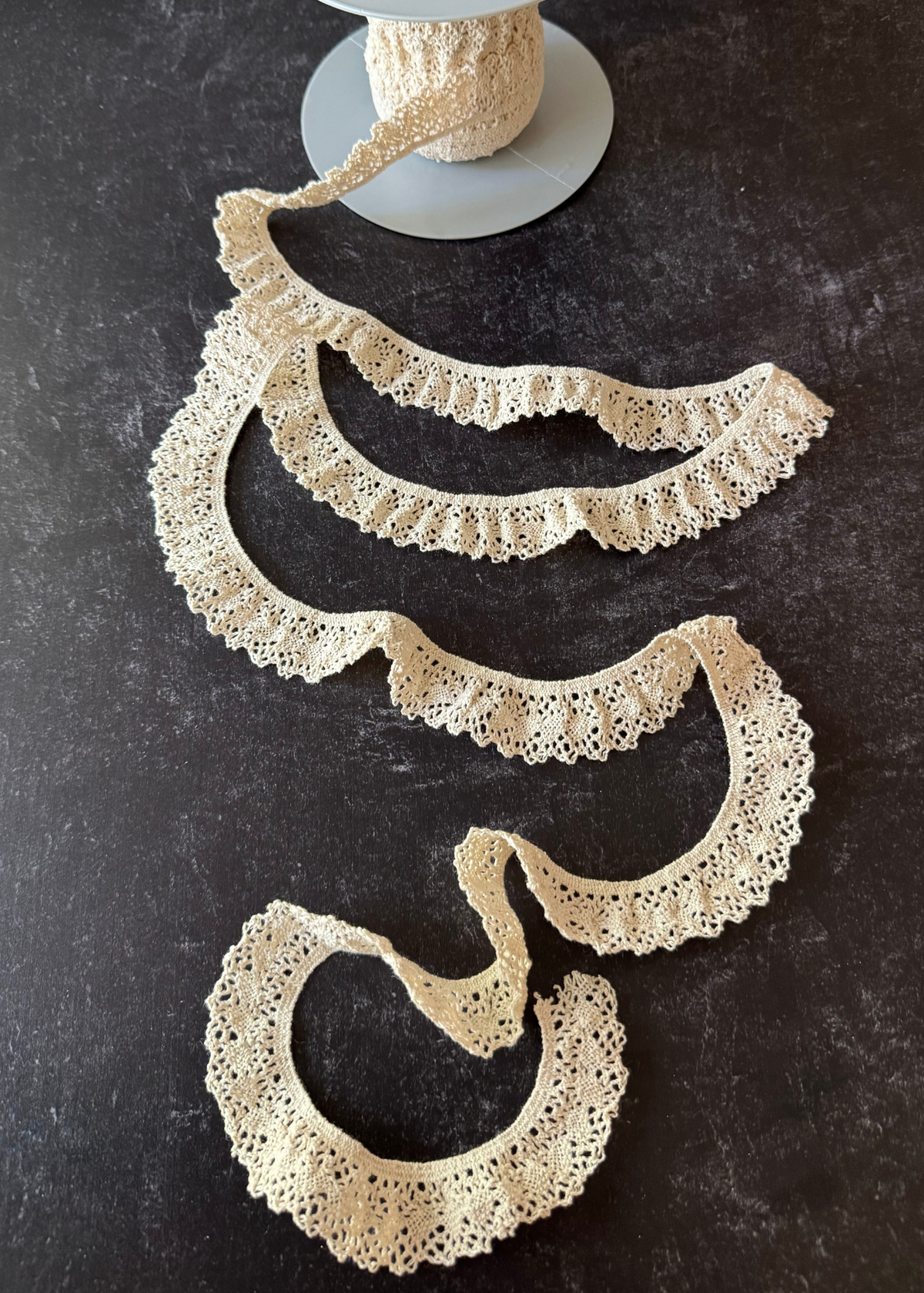 Stretchy Cluny Ruffled Lace