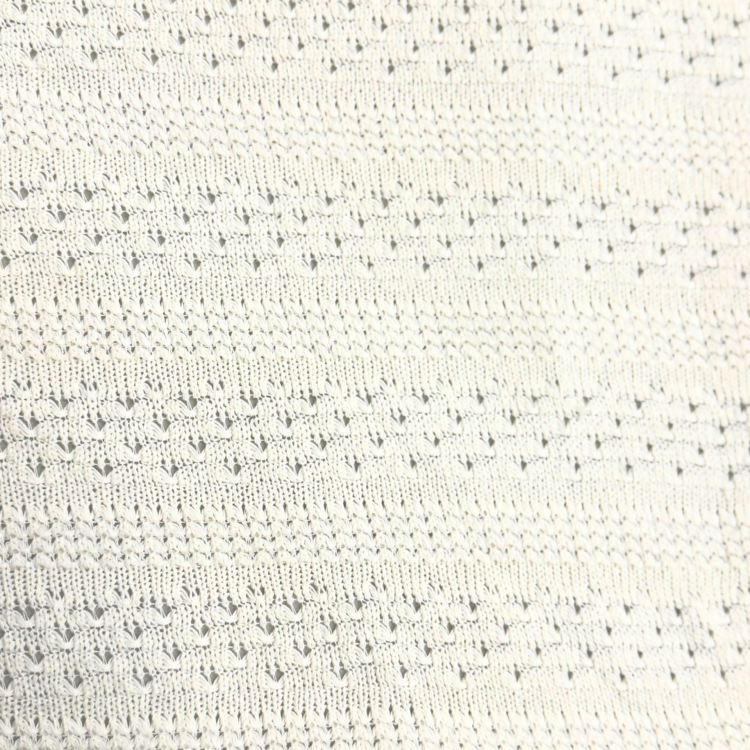 Ivory Stripe Sweater Knit Fabric