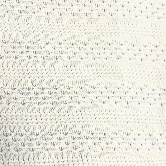Ivory Stripe Sweater Knit Fabric