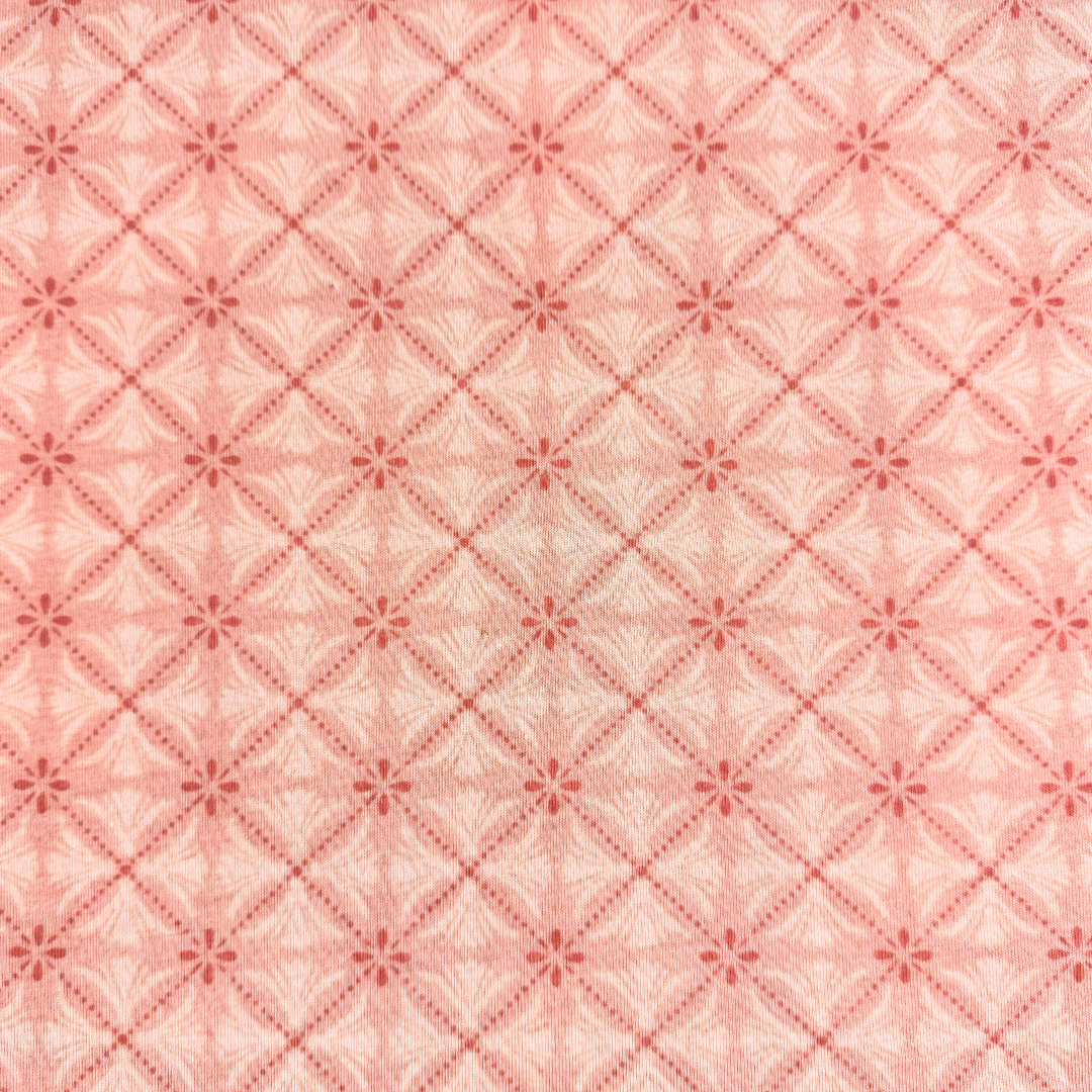 Pink Geometric Jersey Knit