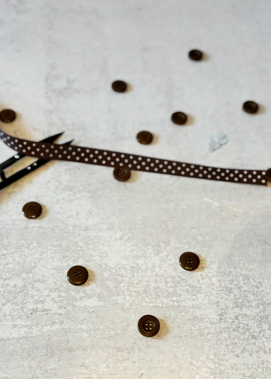 Mini Brown Button