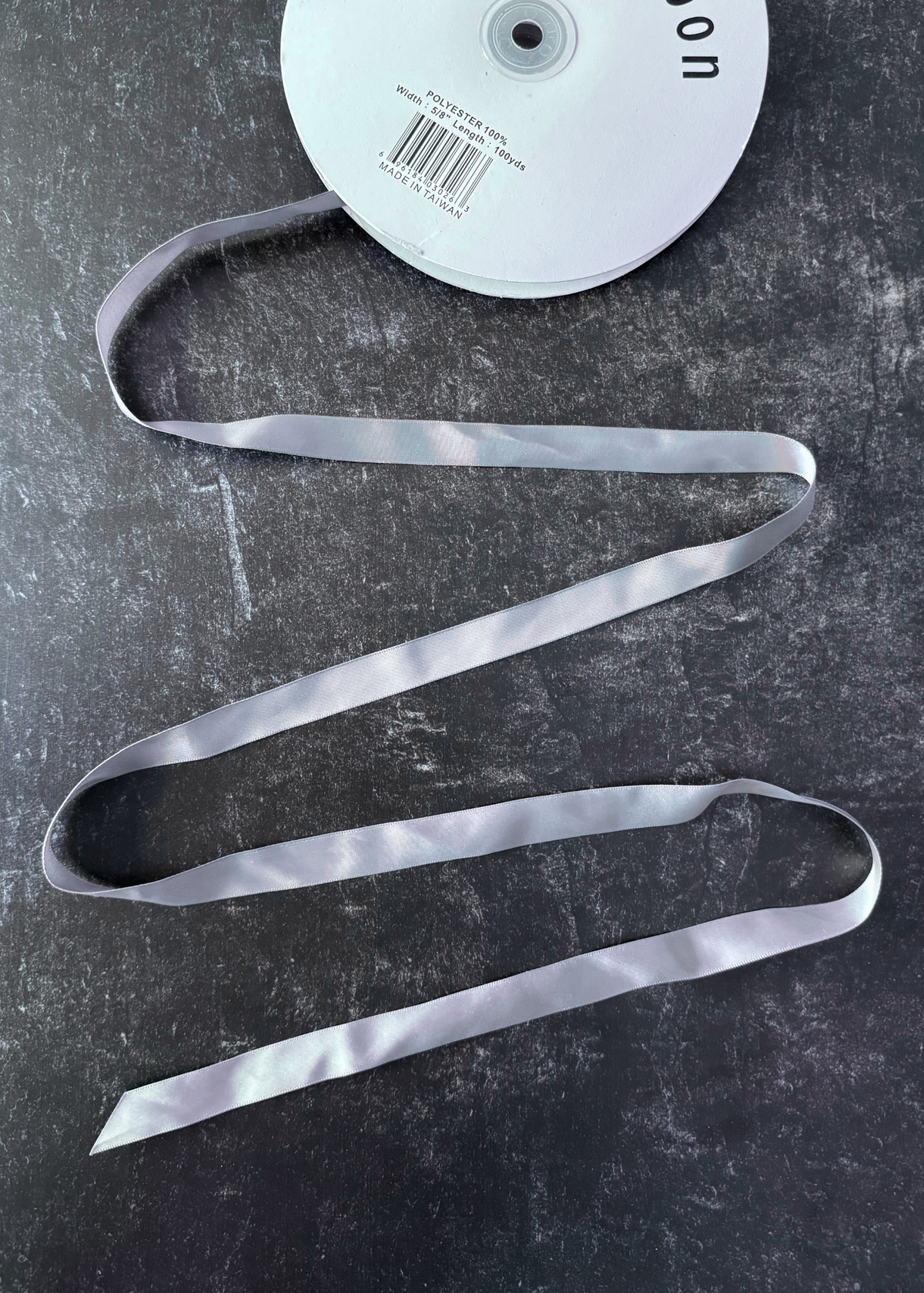 Gray Satin Ribbon
