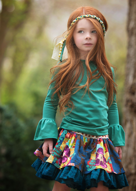 Teal Green Jersey Knit