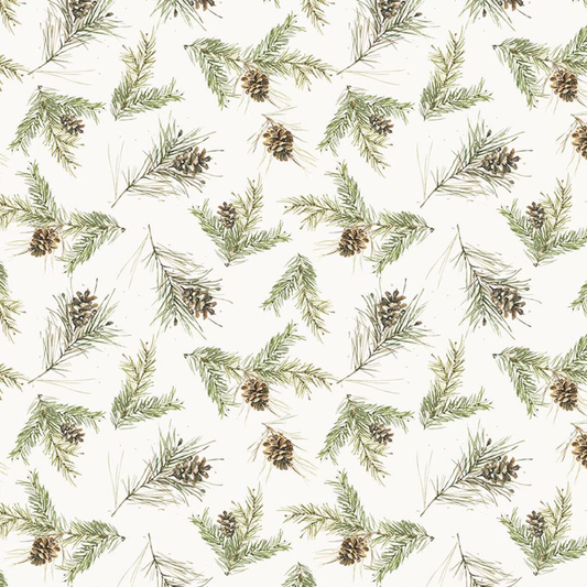 Gathered Pine — Winter White