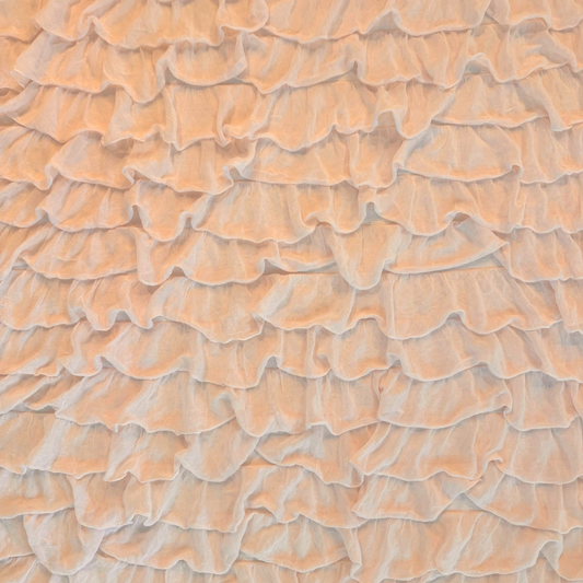Light Pink Ruffle Fabric