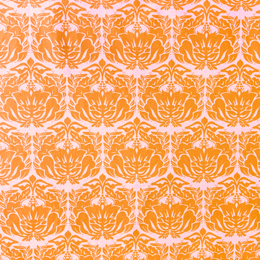 Soft Pink with Orange Floral