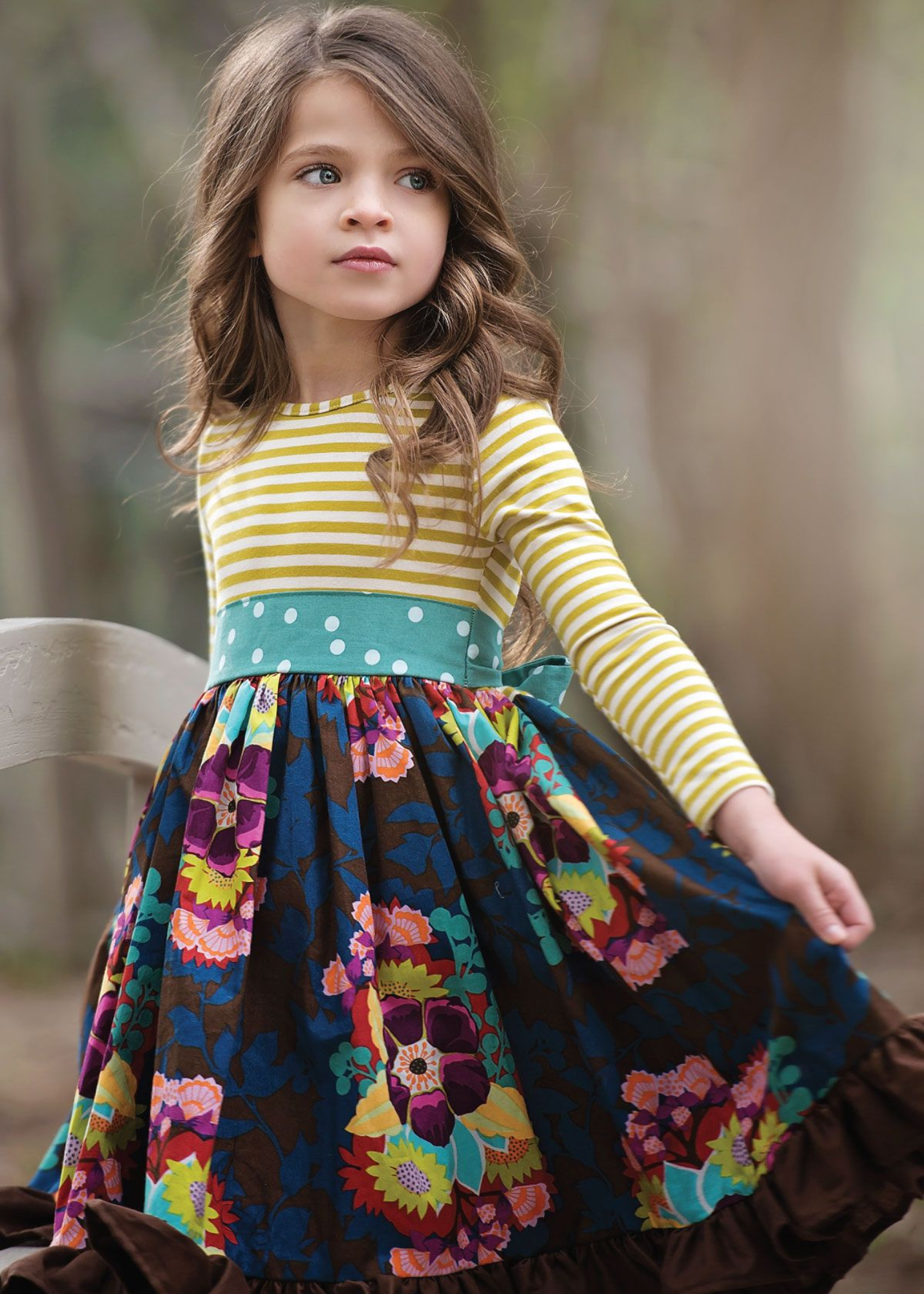 Citrine Stripe Jersey Knit