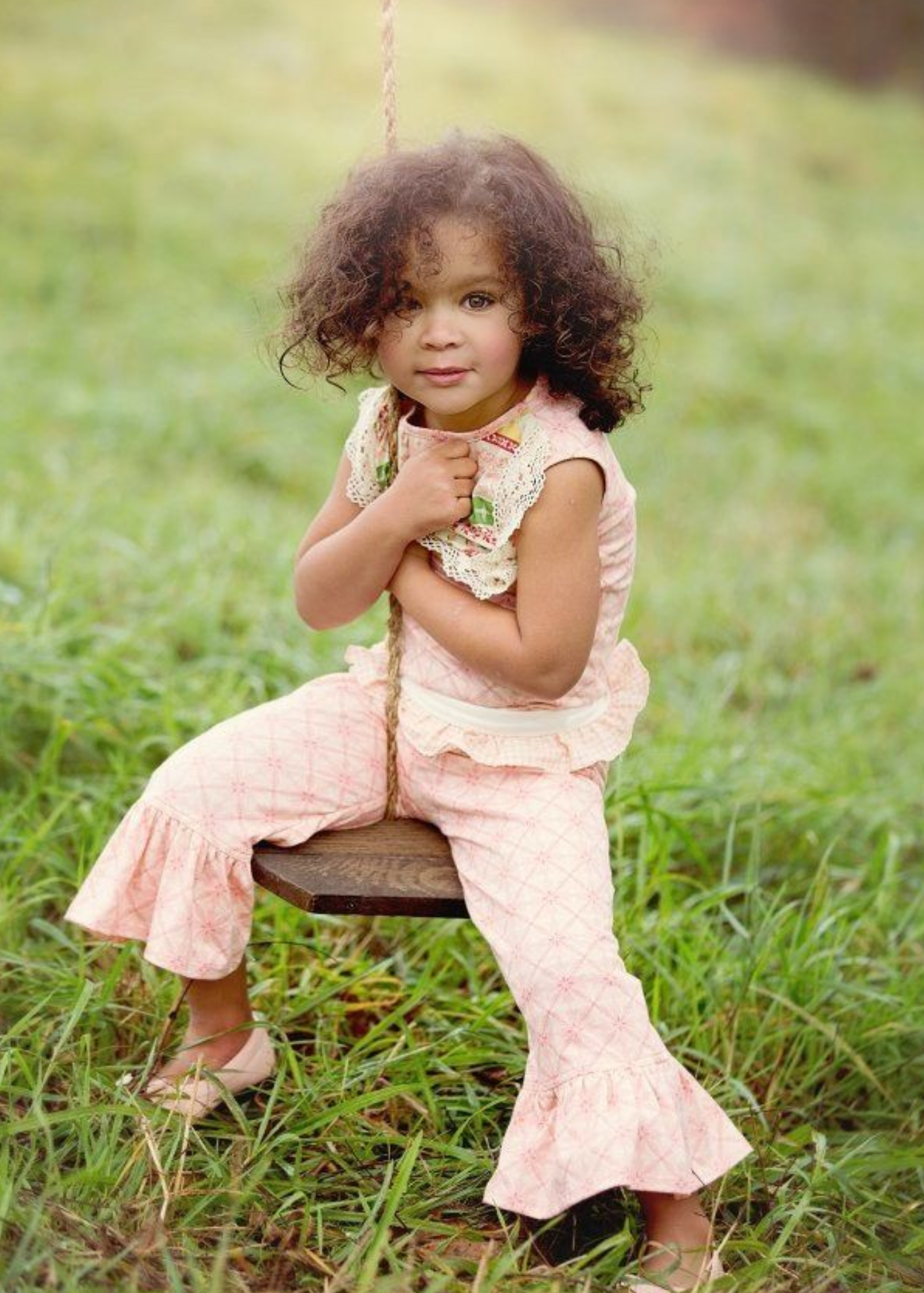 Pink Geometric Jersey Knit