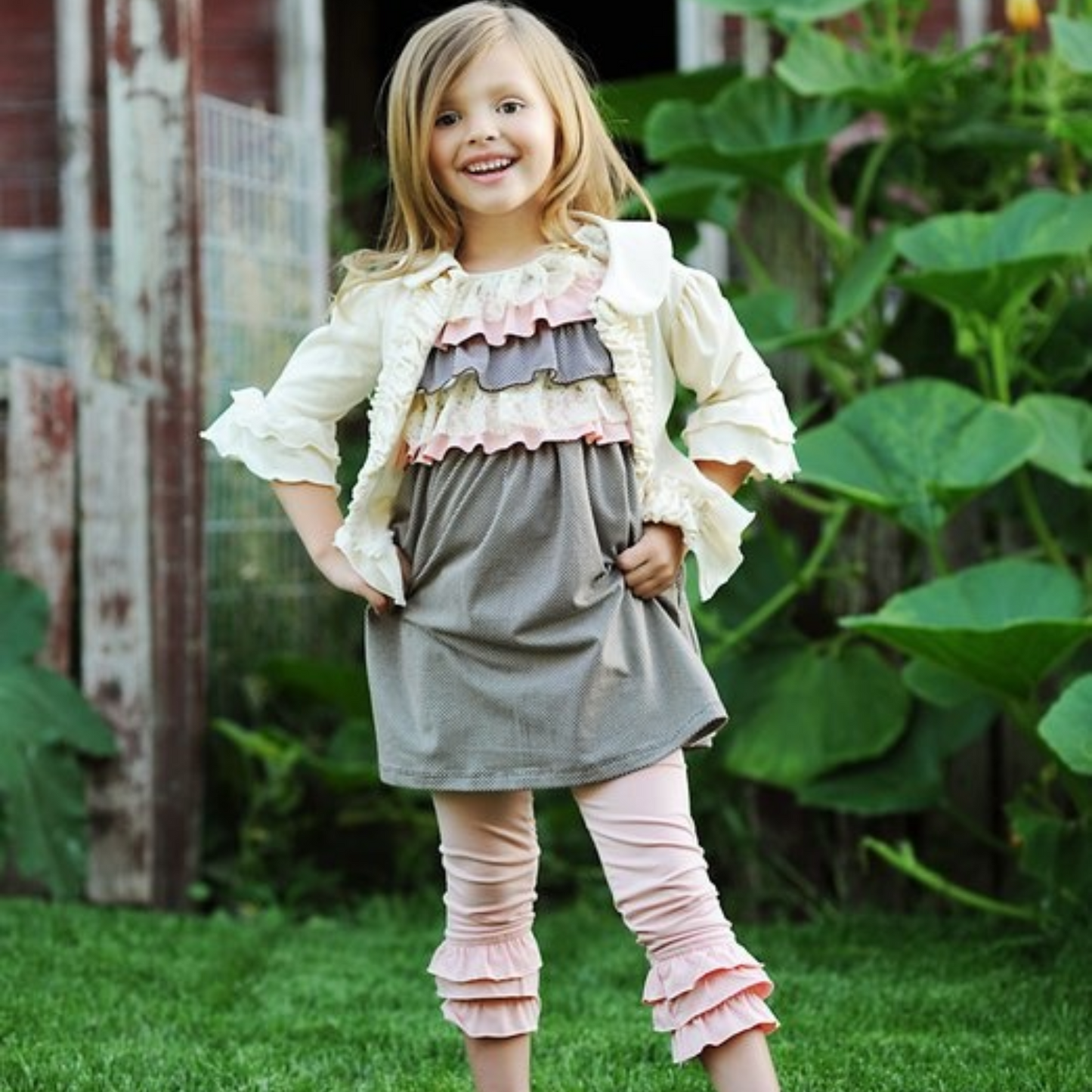 Tiny Brown Dot on Ivory Ground Jersey Knit