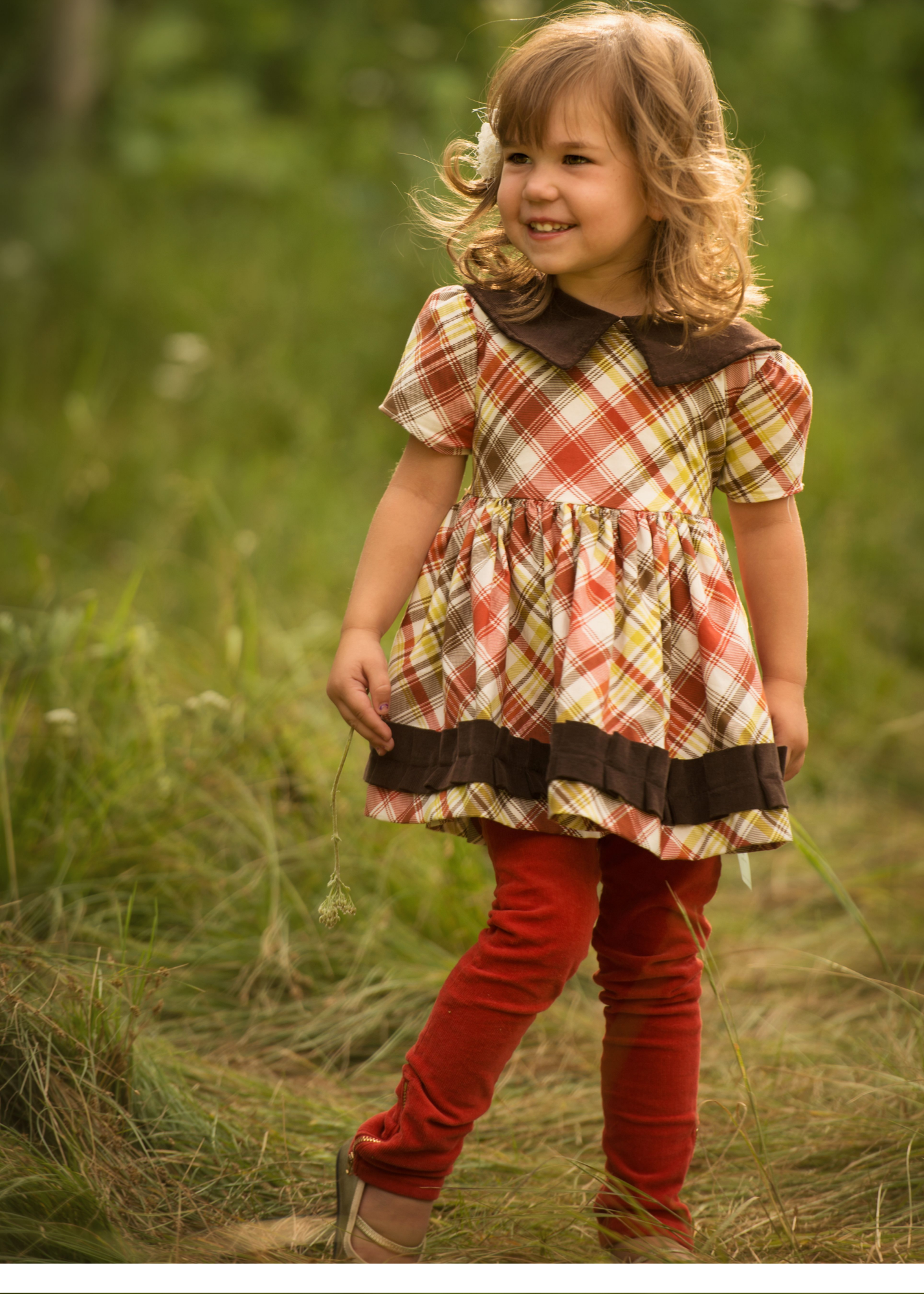 Persnickety  Tartan Plaid - Poplin -  Brown