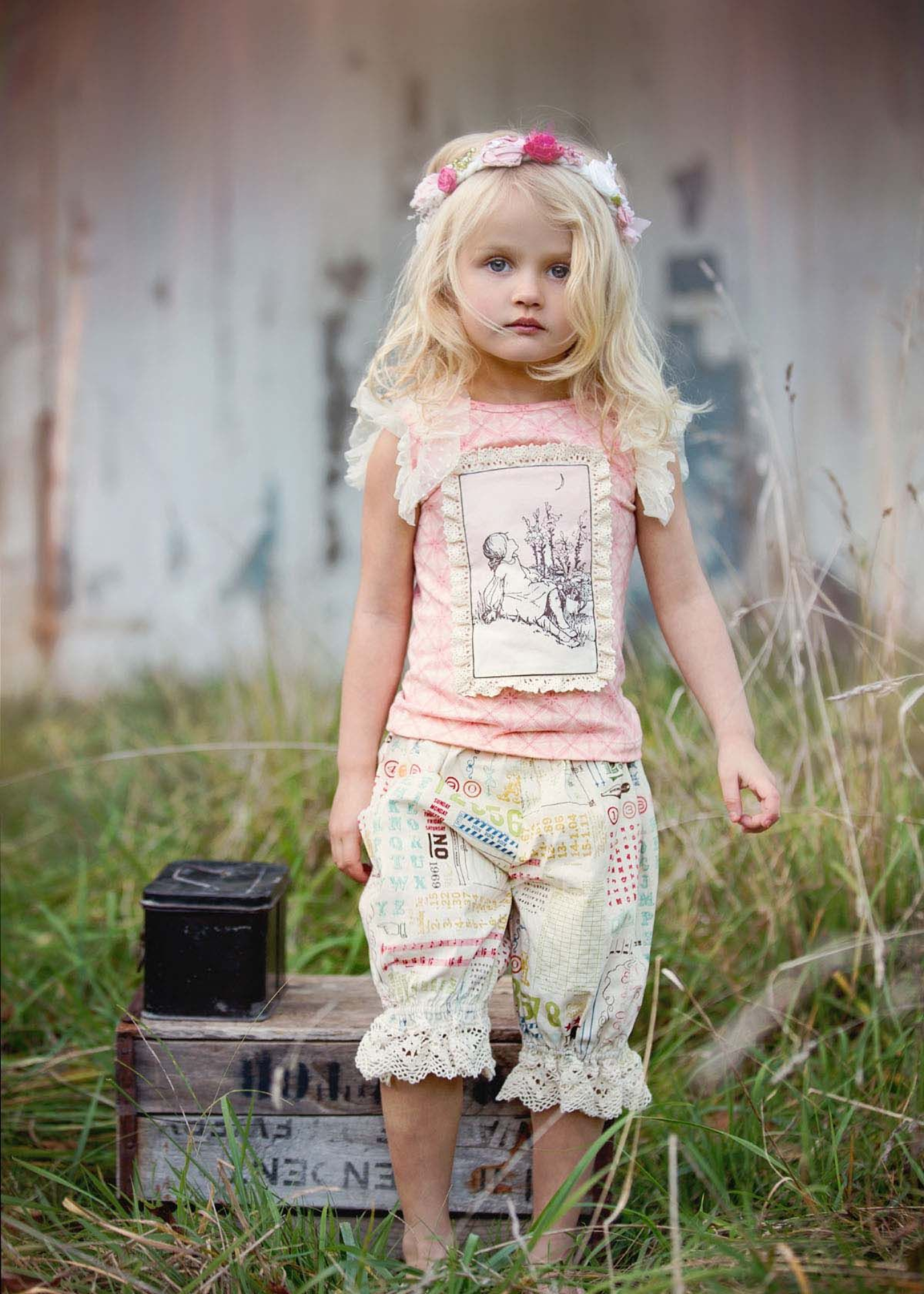 Pink Geometric Jersey Knit