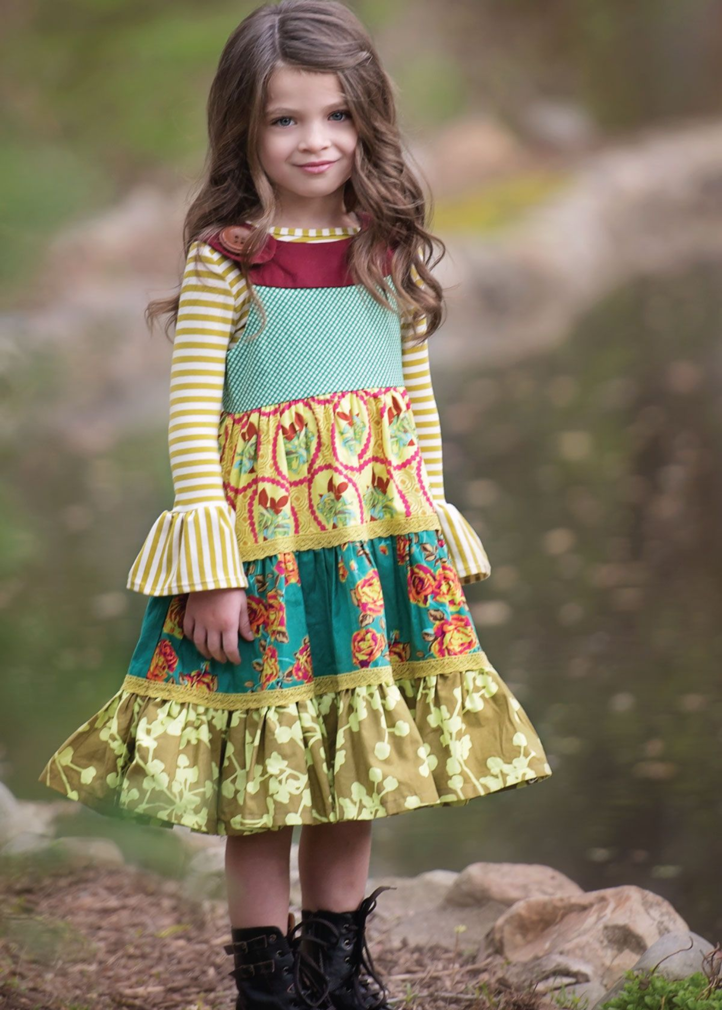 Citrine Stripe Jersey Knit