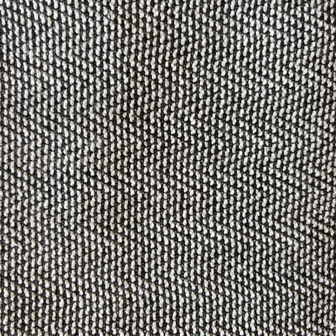 Cream & Charcoal Herringbone French Terry Sweatshirt Fabric
