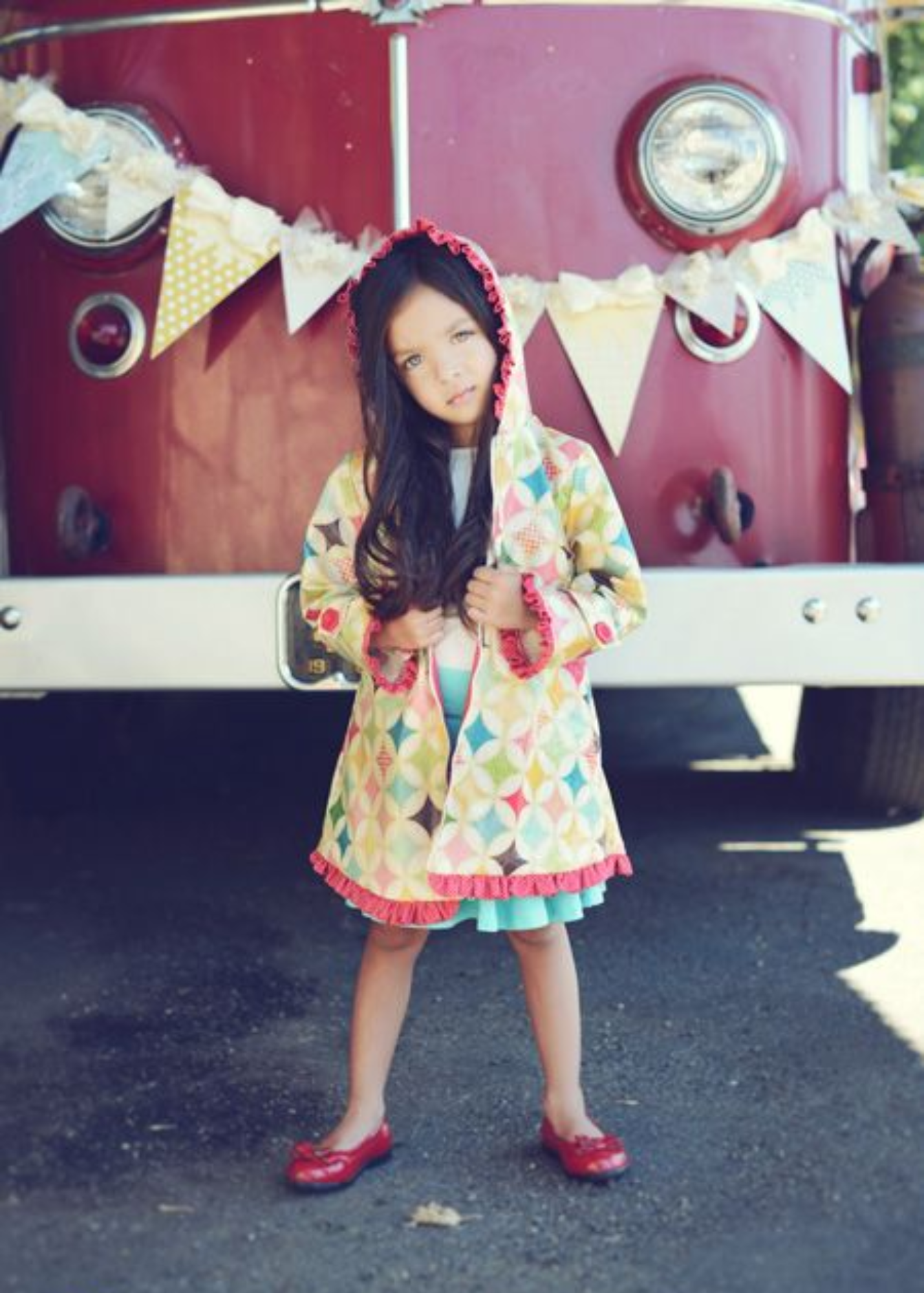 Fly a Kite Red Dot - Riley Blake -