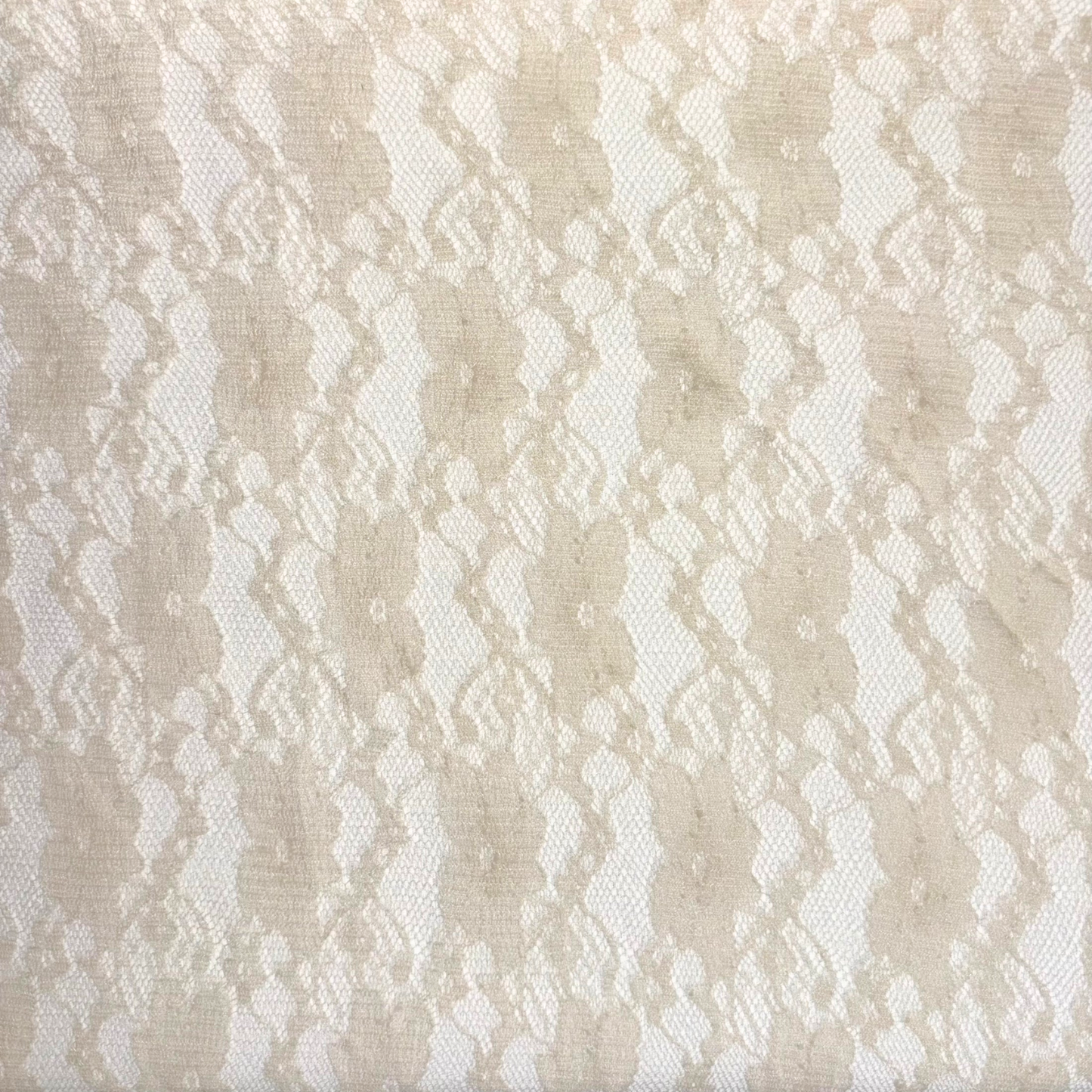 Taupe Stretch Floral Lace