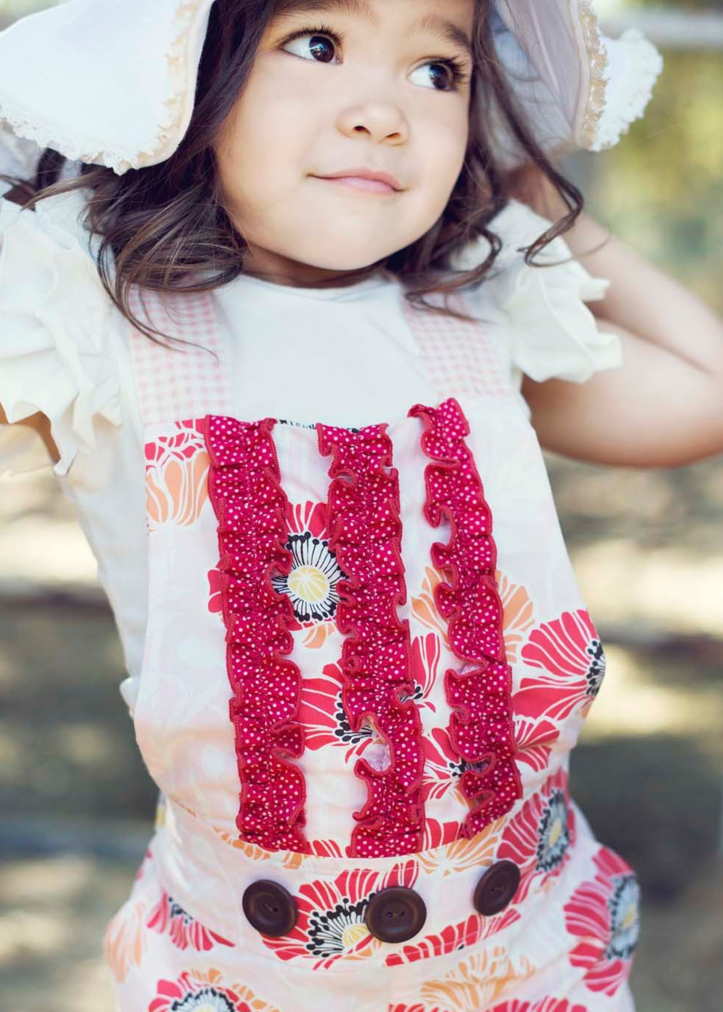 Red and White Small Polka dot